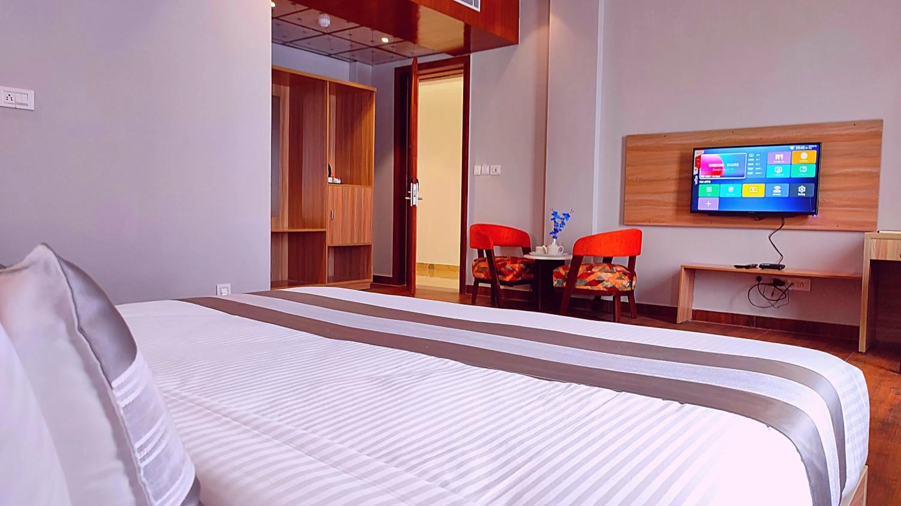 Photo of the whole room, Bed in Sshubh Hotel Nathdwara