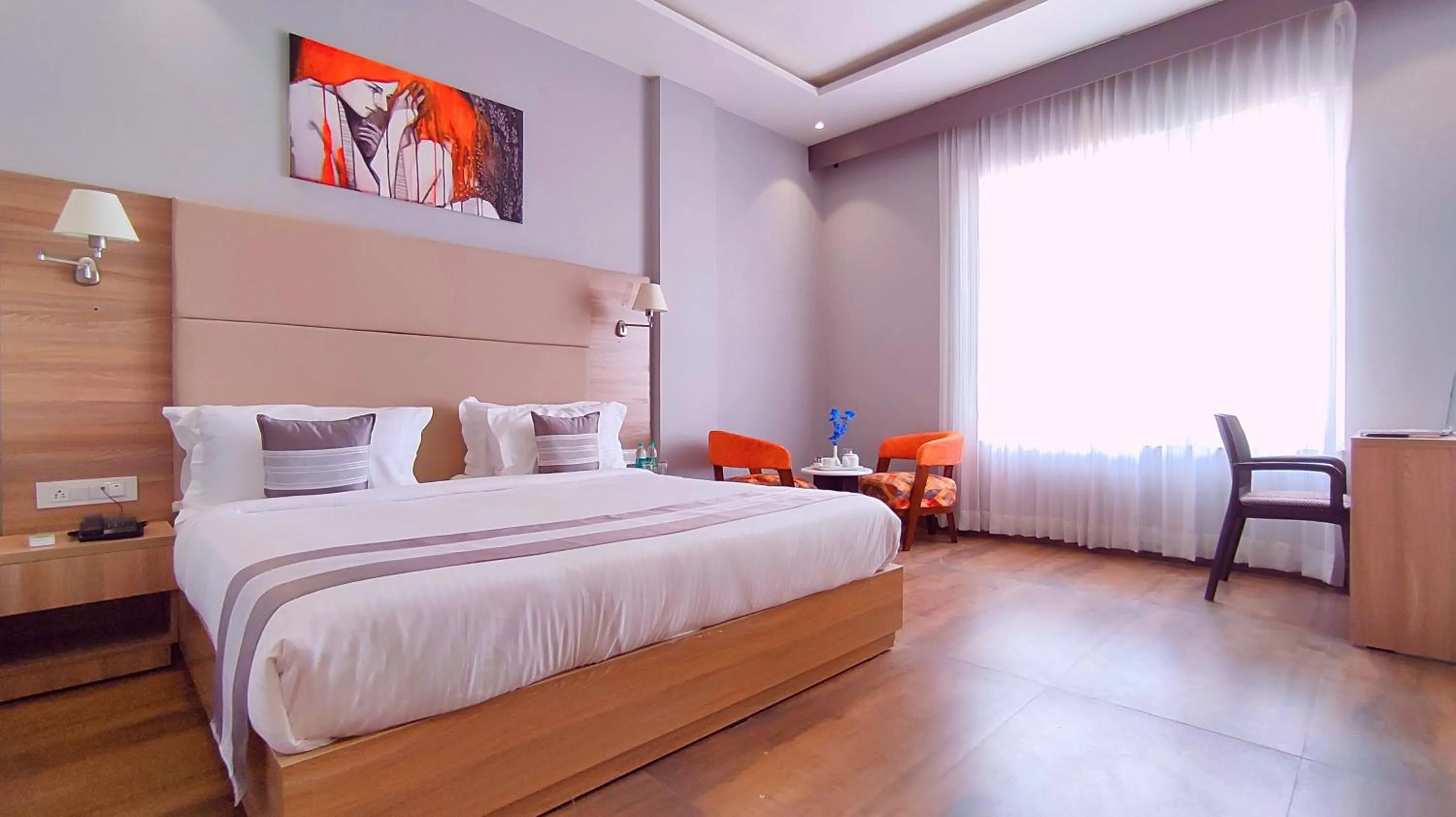 Photo of the whole room, Bed in Sshubh Hotel Nathdwara