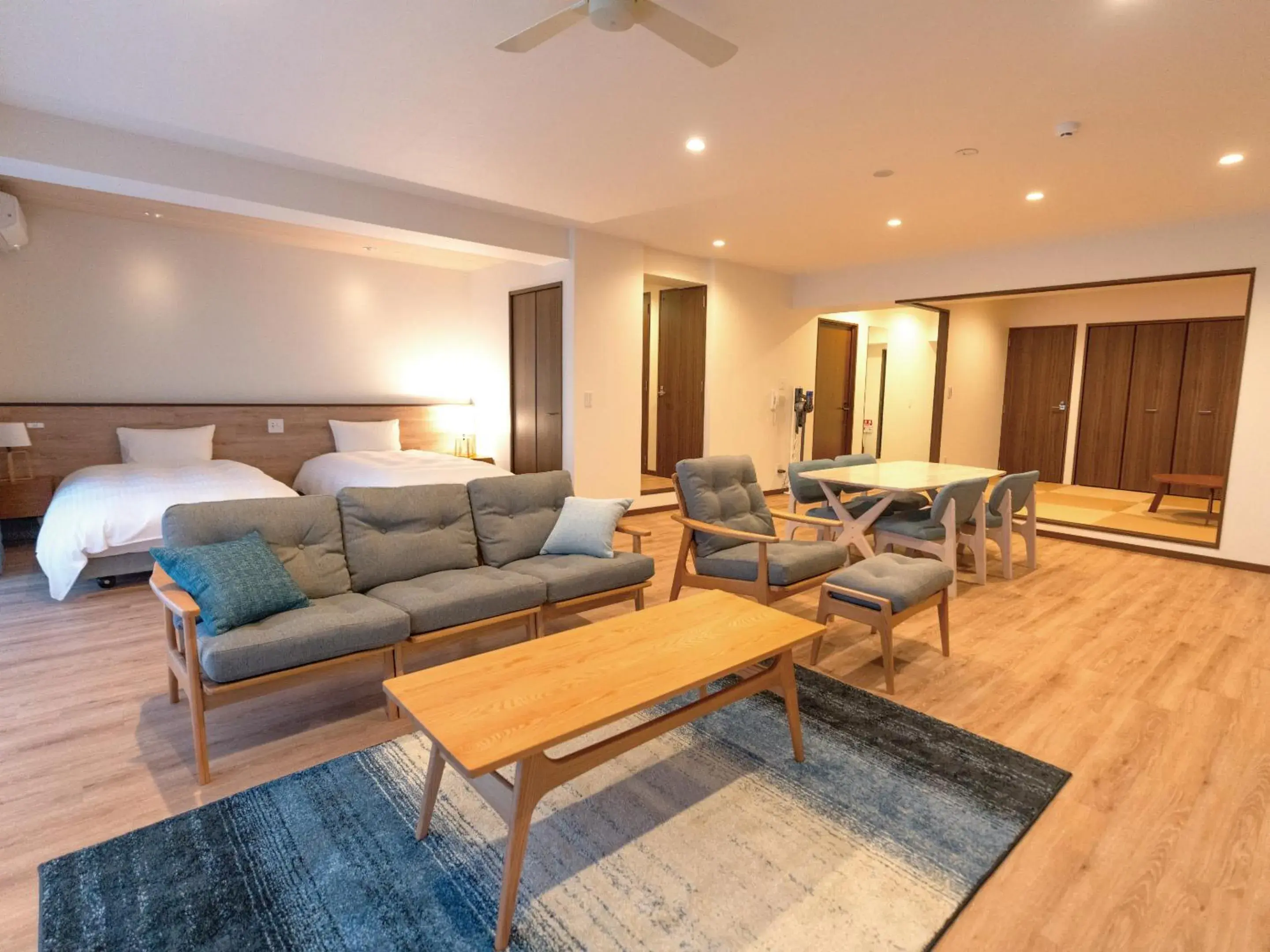 Living room, Bed in Private condo Kourijima by Coldio Smart Resort Living room, Bed in Private condo Kourijima by Coldio Smart Resort