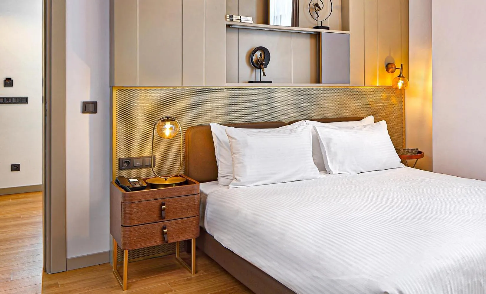 Bedroom, Bed in G Tower Furnished Apartment Rentals