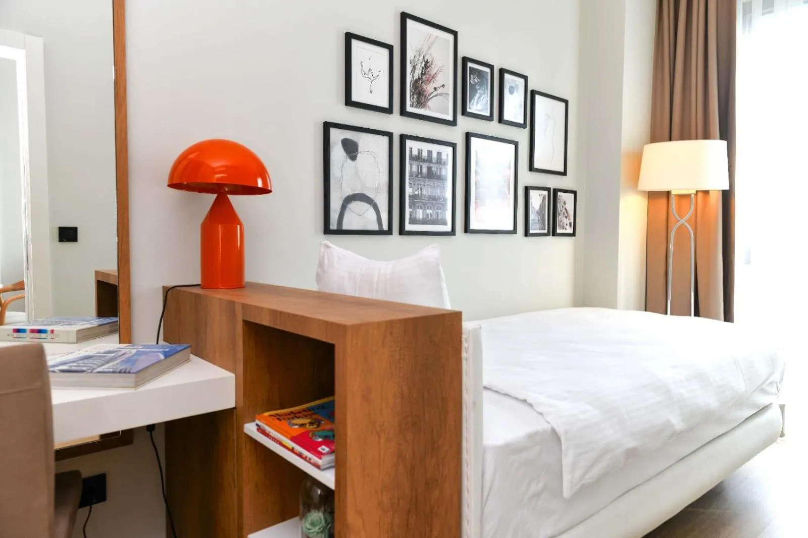 Bedroom, Bed in G Tower Furnished Apartment Rentals