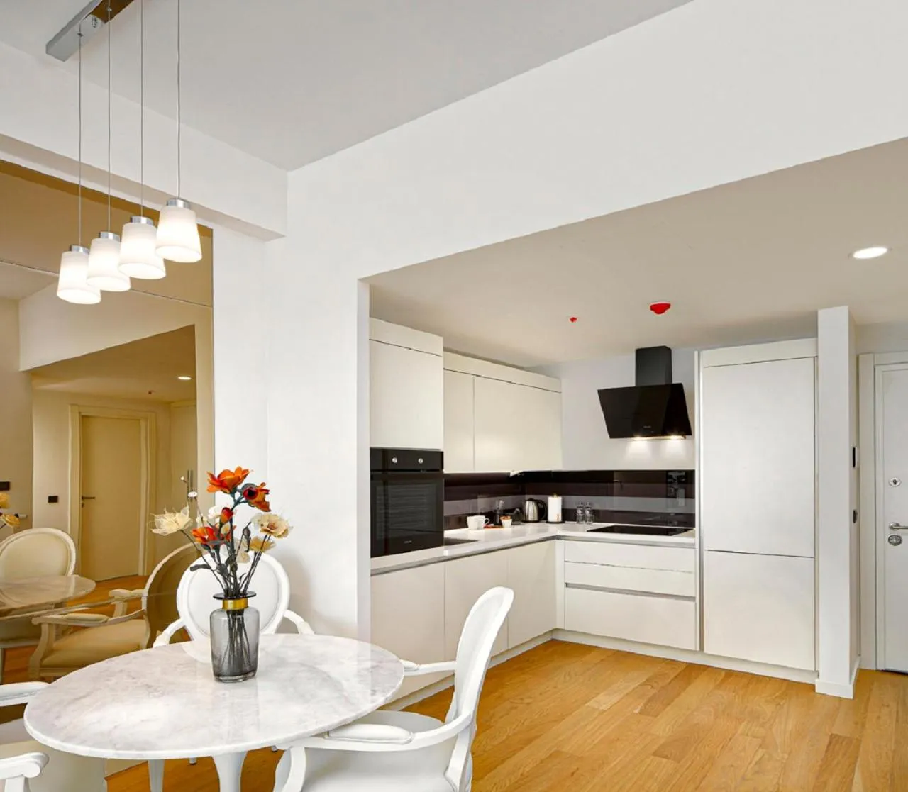 kitchen in G Tower Furnished Apartment Rentals