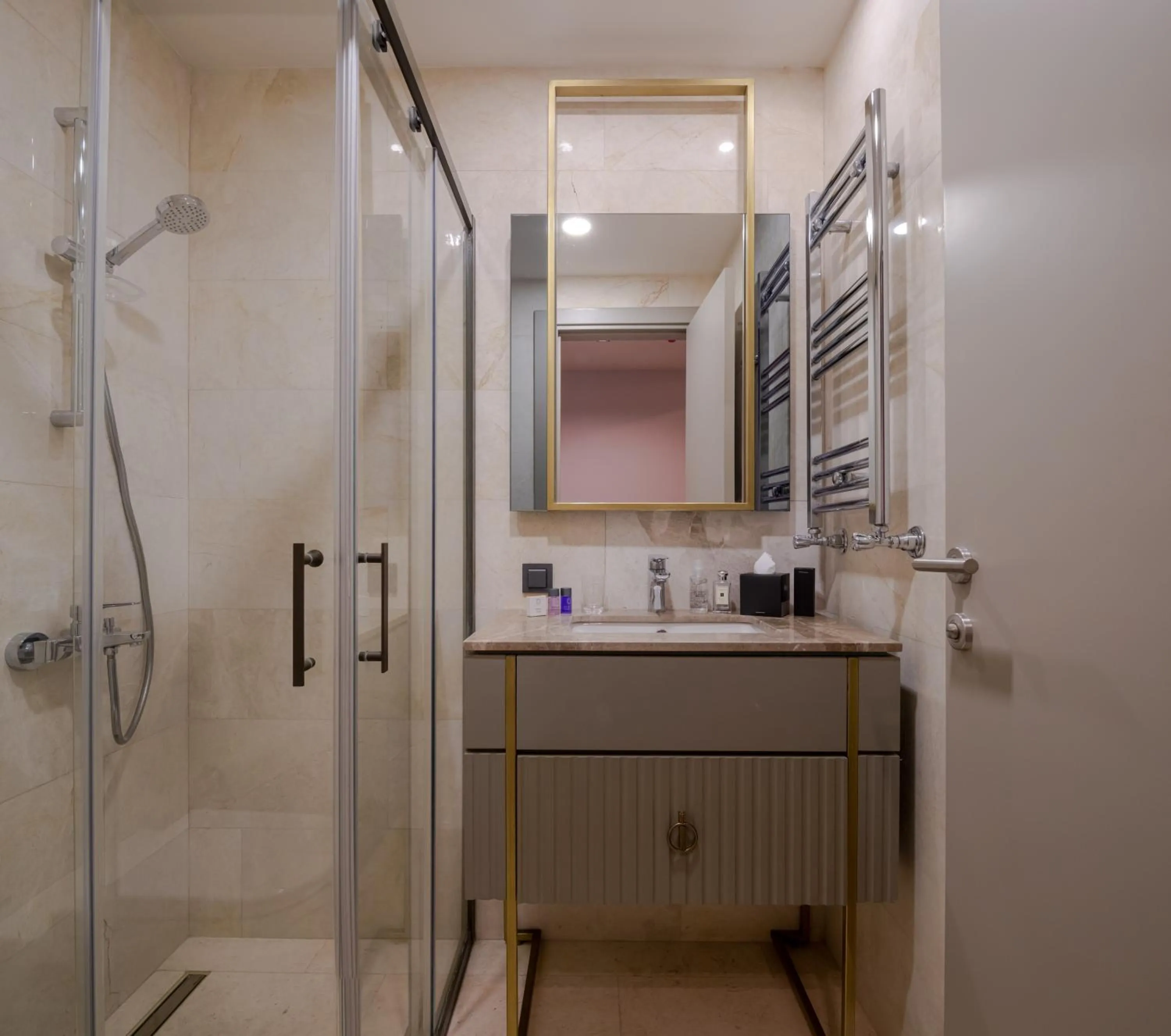 Shower in G Tower Furnished Apartment Rentals