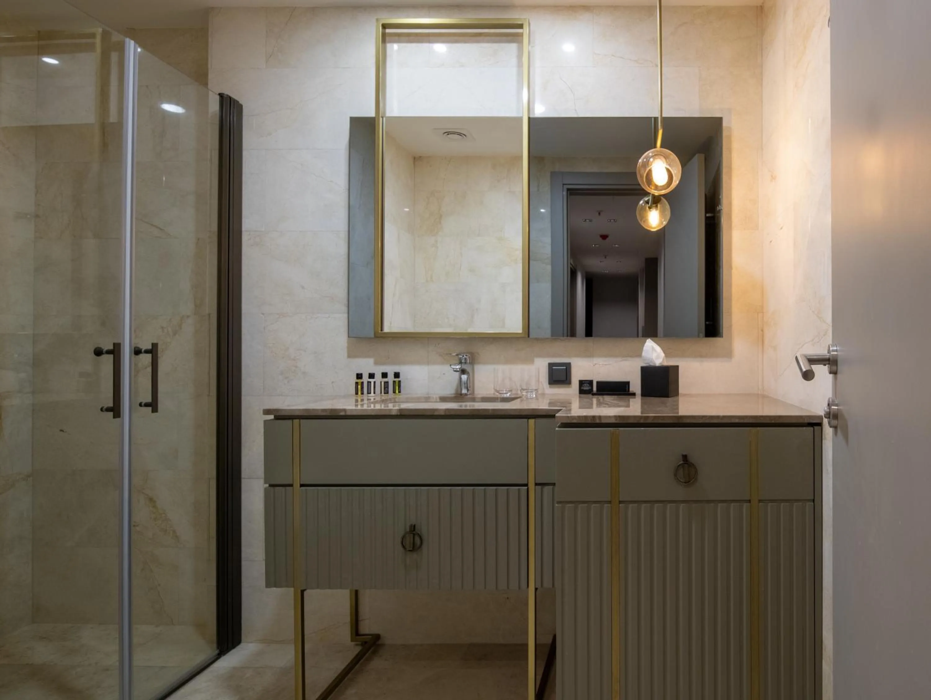 Shower in G Tower Furnished Apartment Rentals