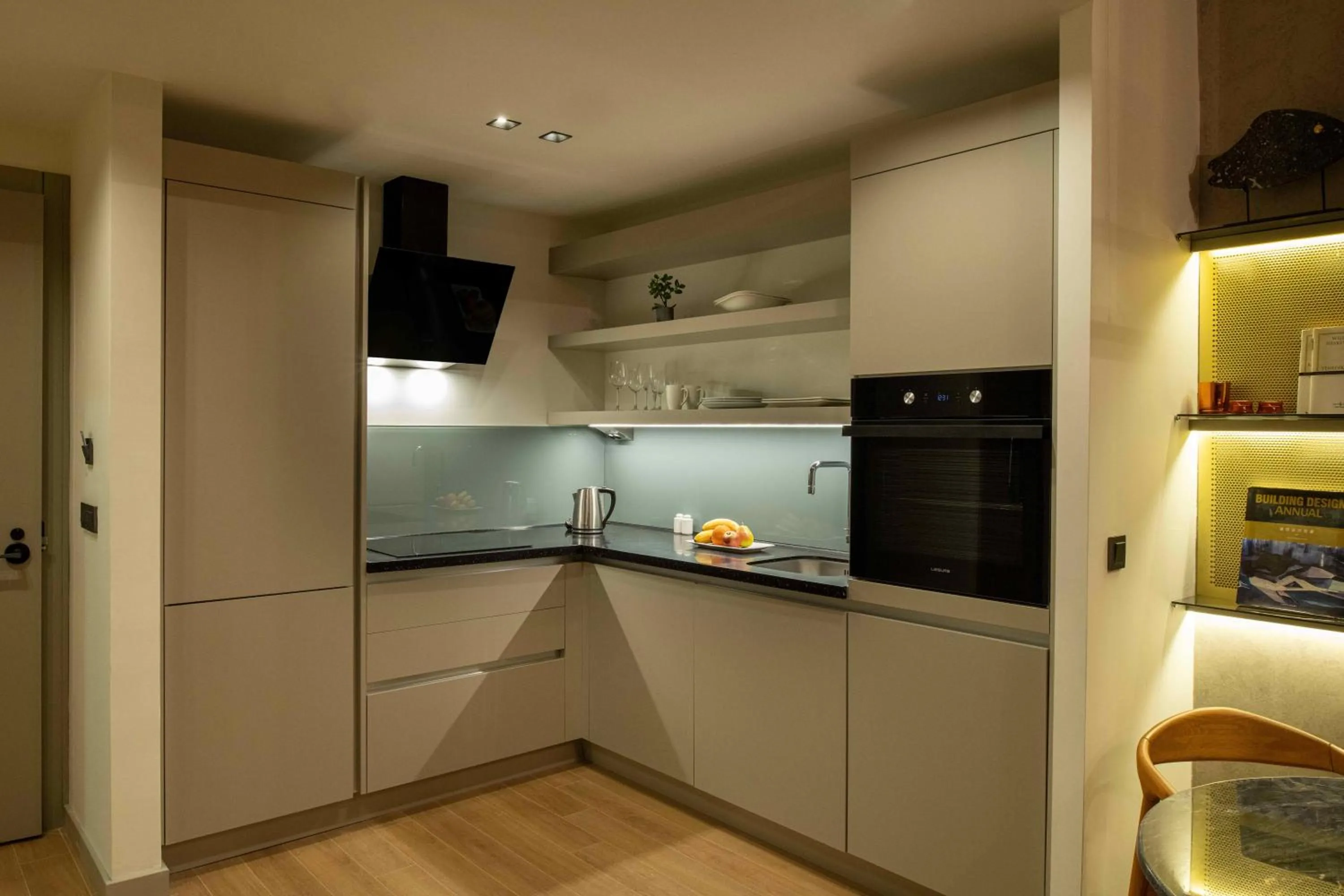 Kitchen or kitchenette in G Tower Furnished Apartment Rentals