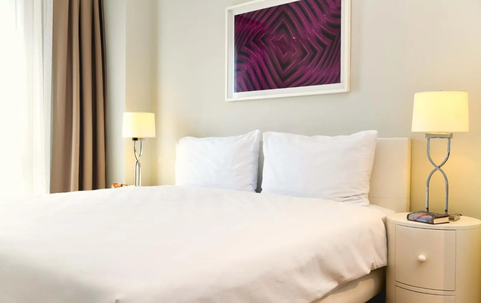 Bedroom, Bed in G Tower Furnished Apartment Rentals