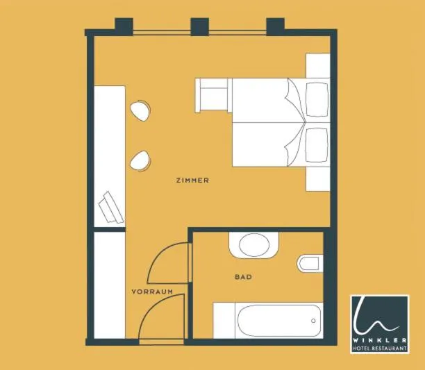 Floor plan in Hotel Restaurant Winkler