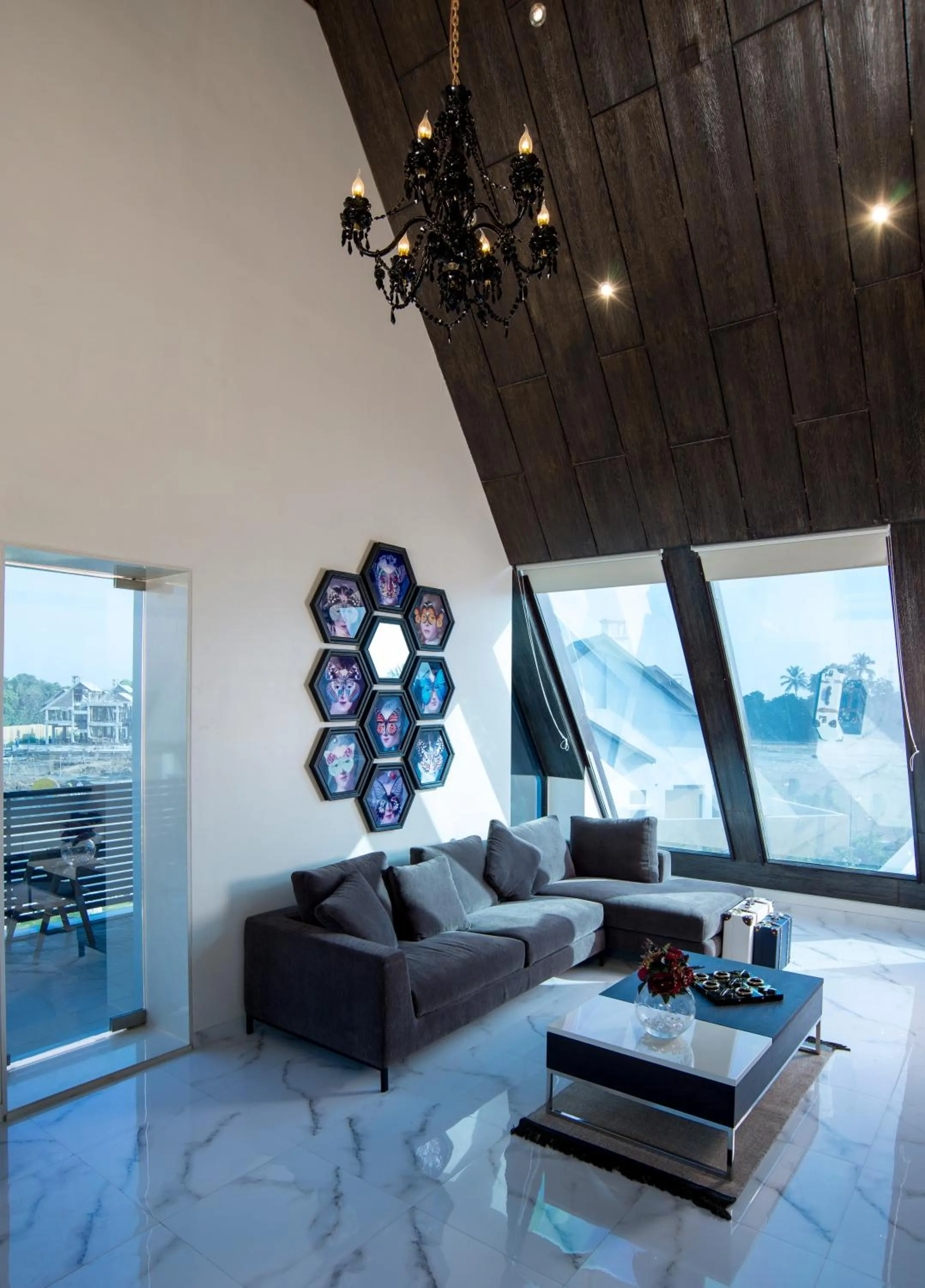 Seating area in WOODS - Mangalyam Meadows