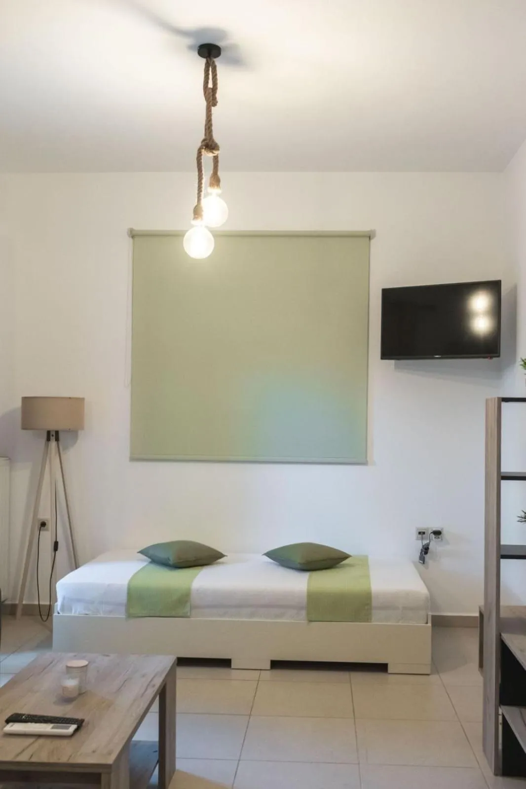 Bed in Myrthe Apartments