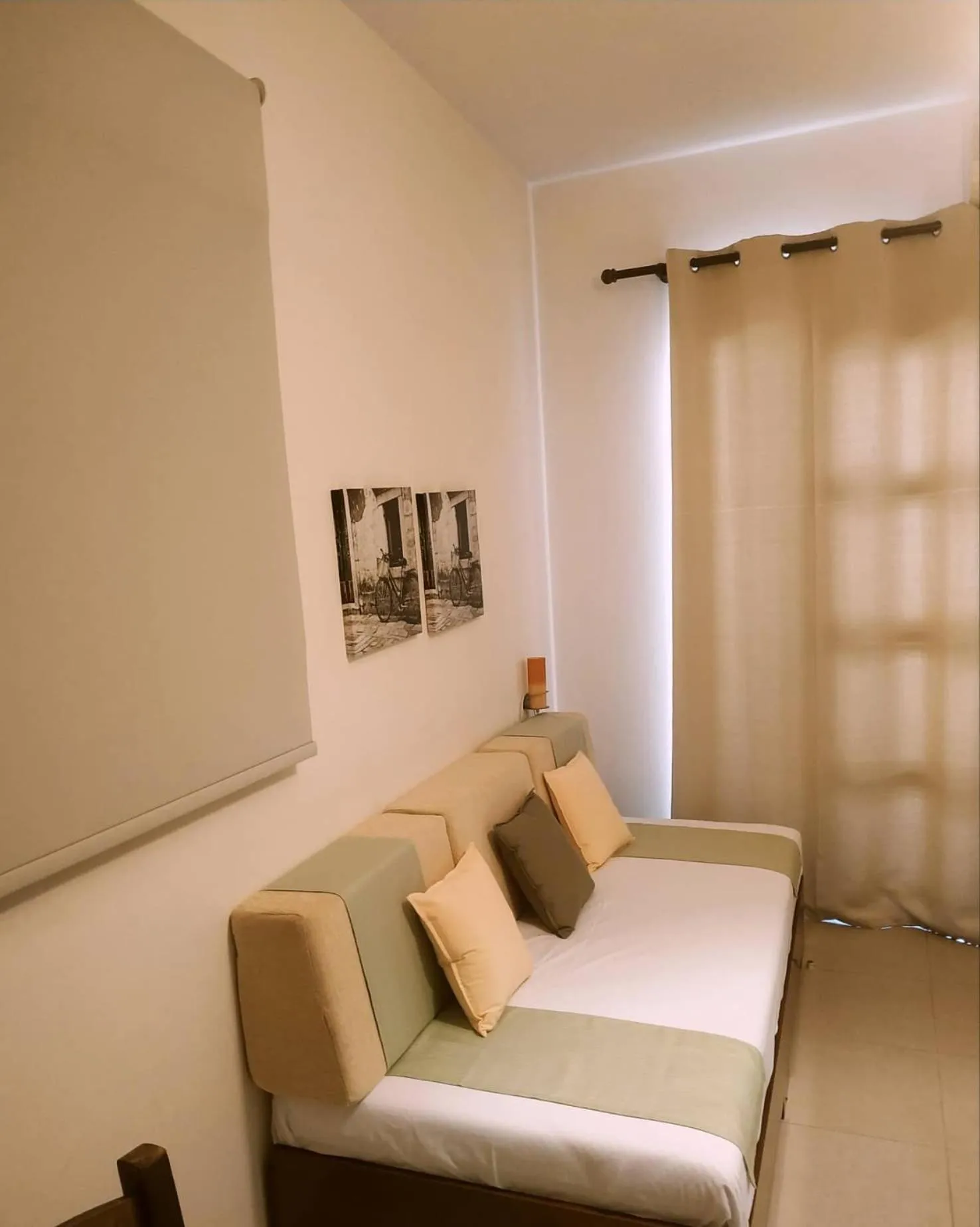 Bed in Myrthe Apartments