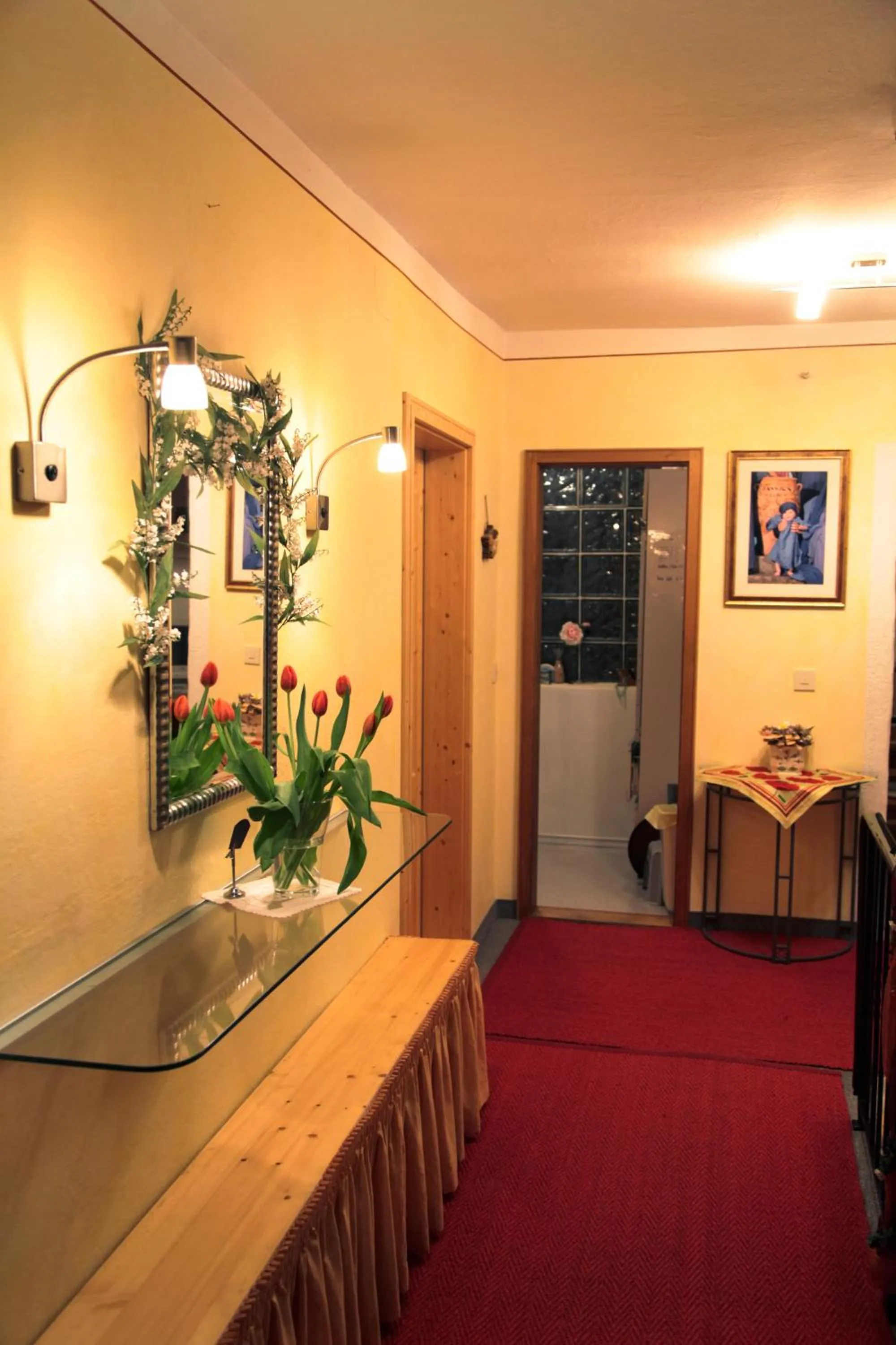 Lobby or reception in Gaestehaus Richter