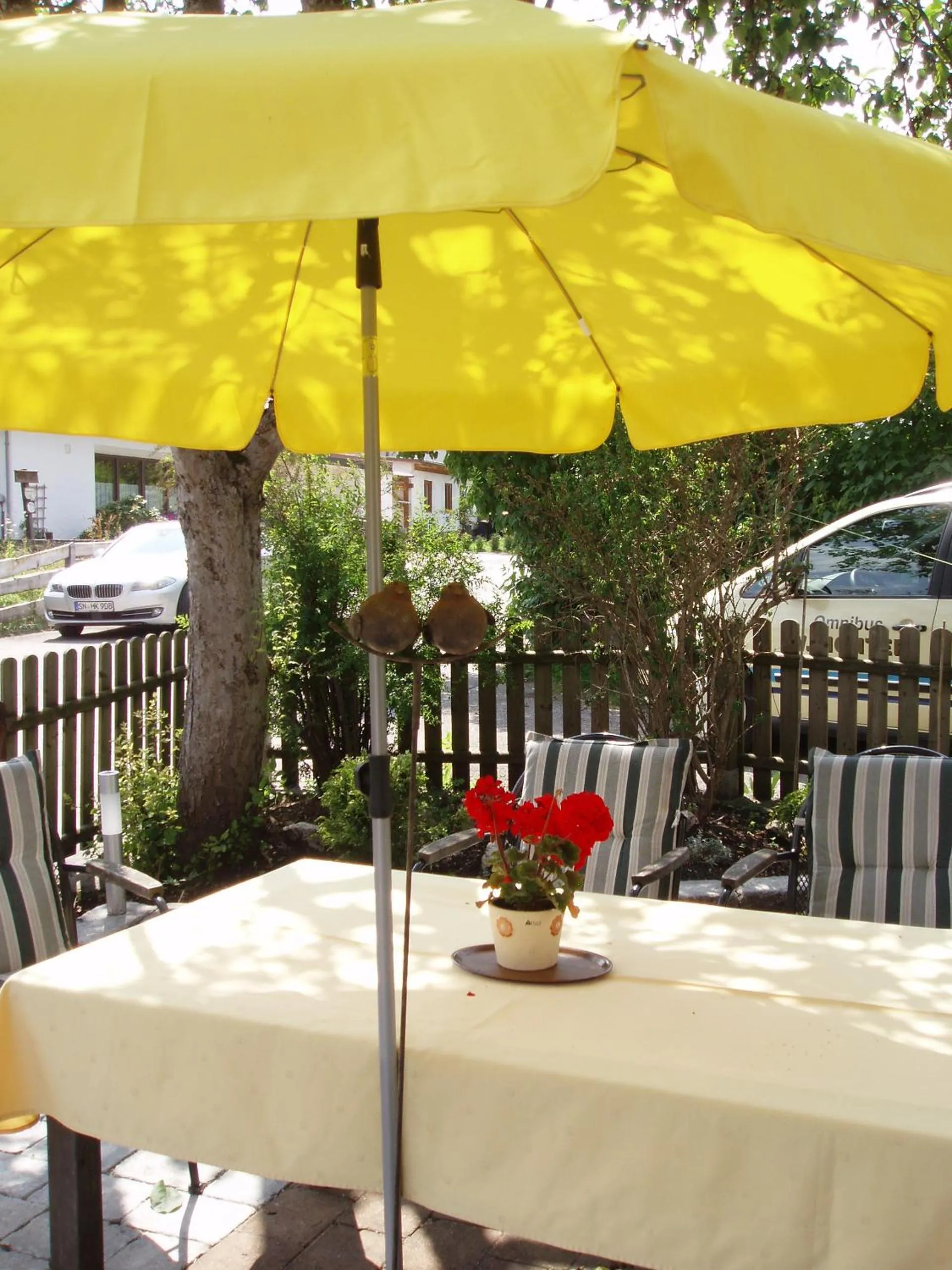 Patio in Gaestehaus Richter