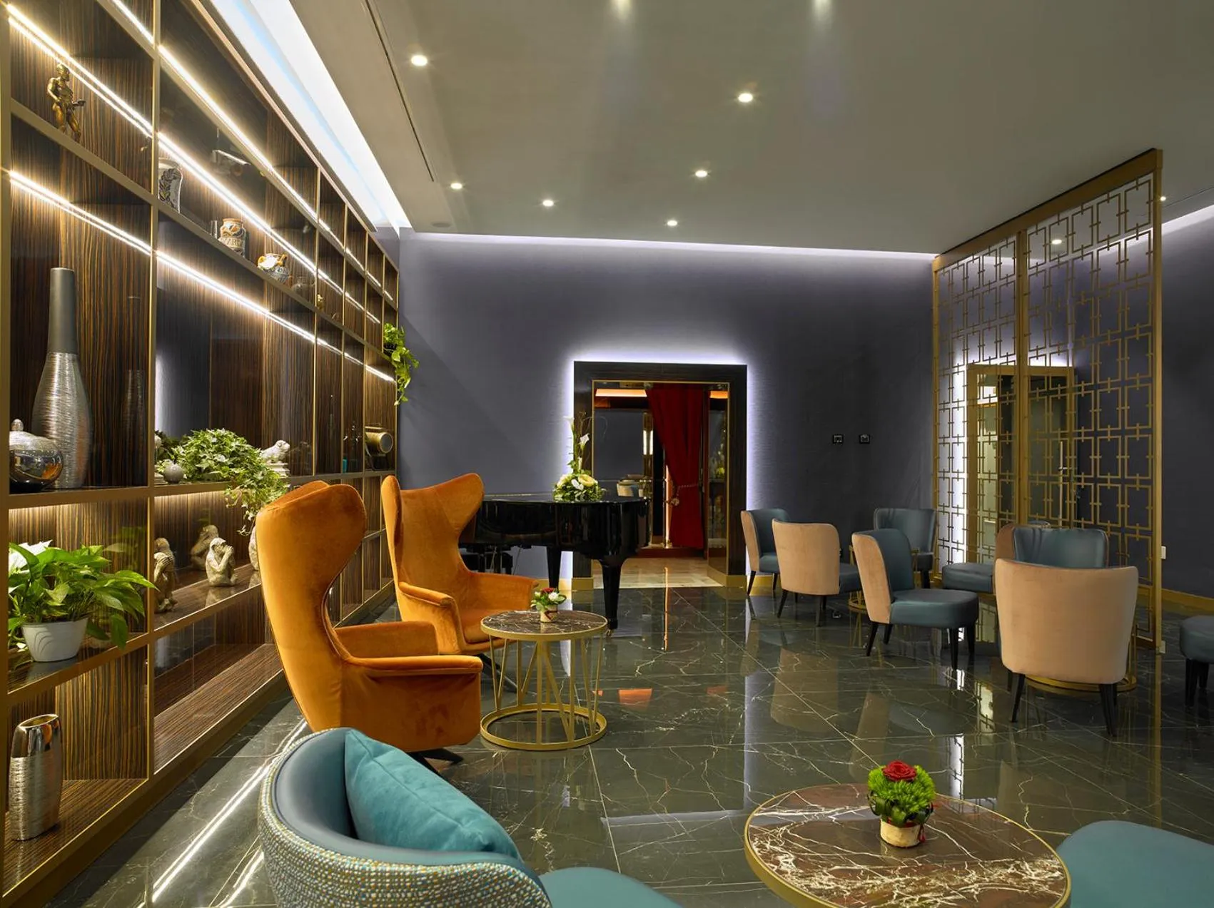 Communal lounge/ TV room in Hotel Niccolo' V - Terme dei Papi