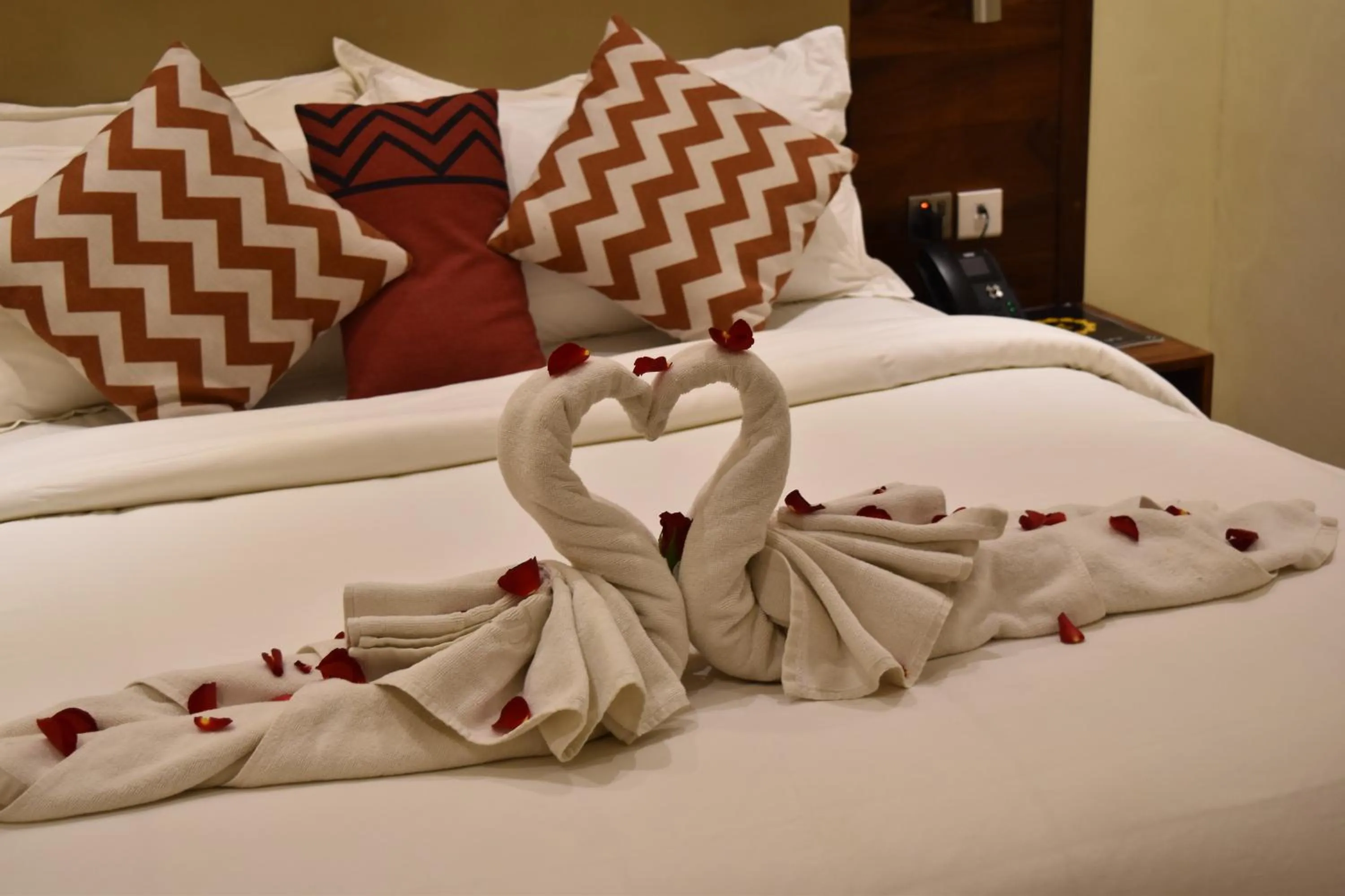 Decorative detail, Bed in Millennium Terrace Hotel