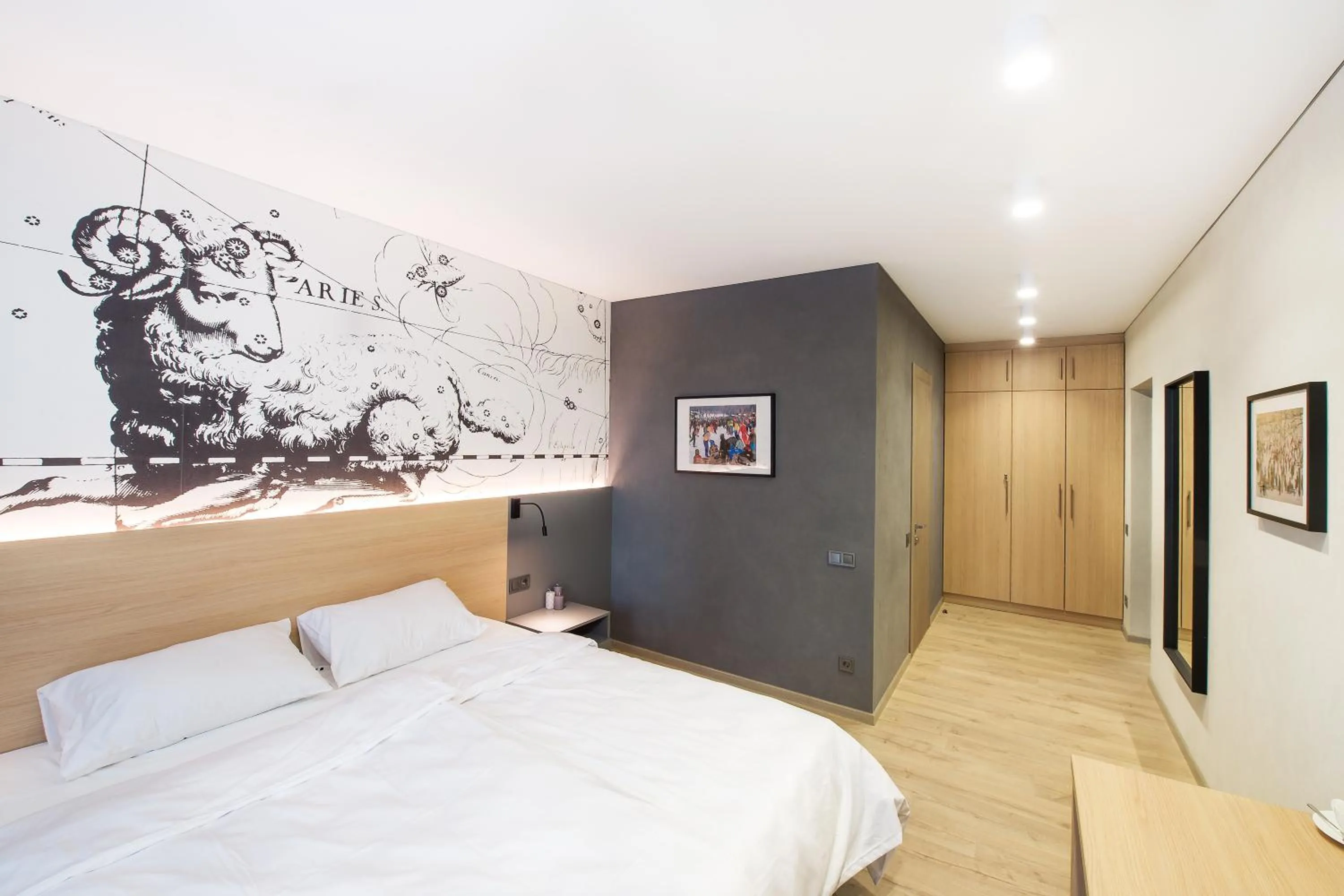 Photo of the whole room, Bed in ORION apartments