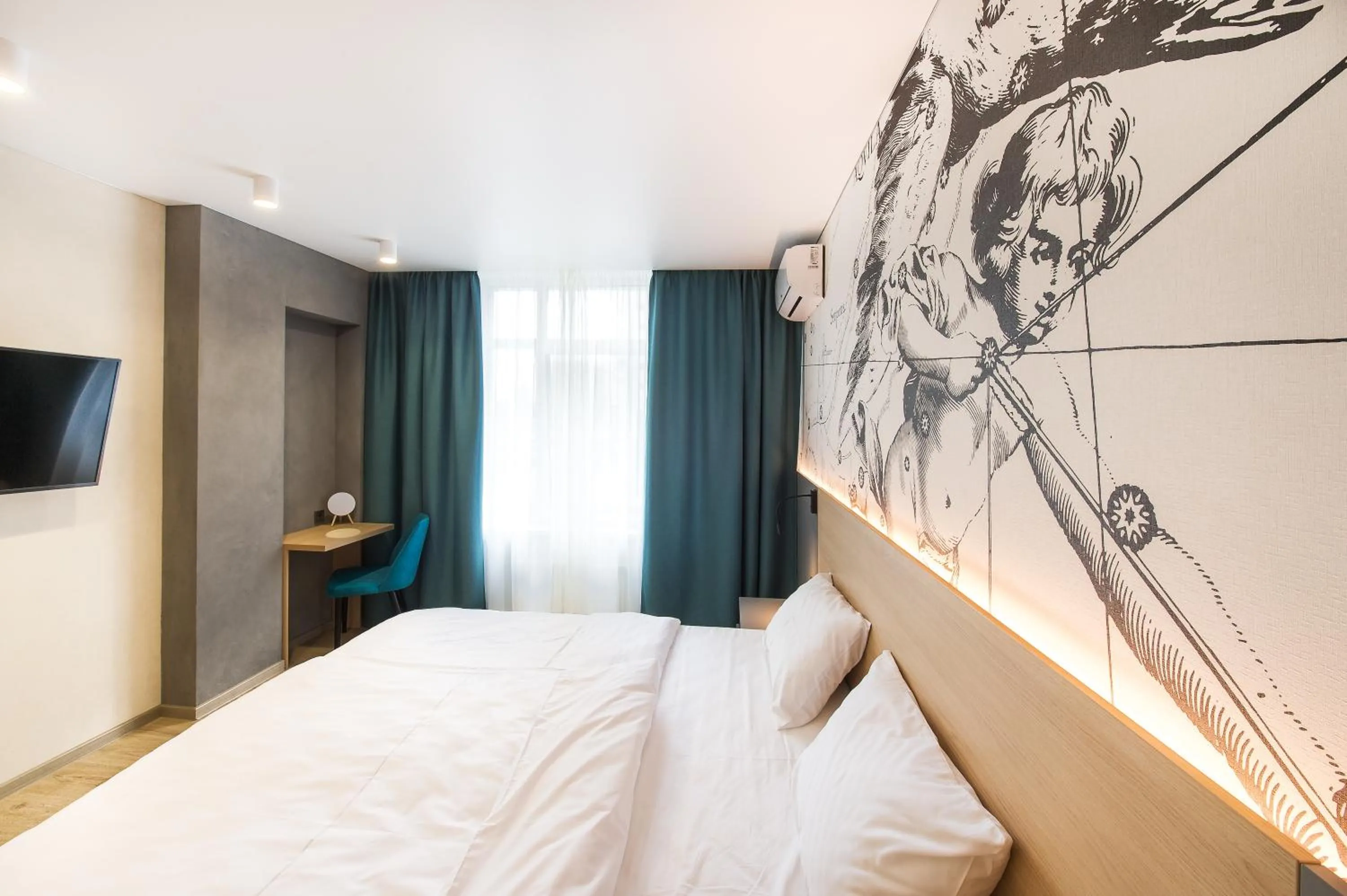Bedroom, Bed in ORION apartments