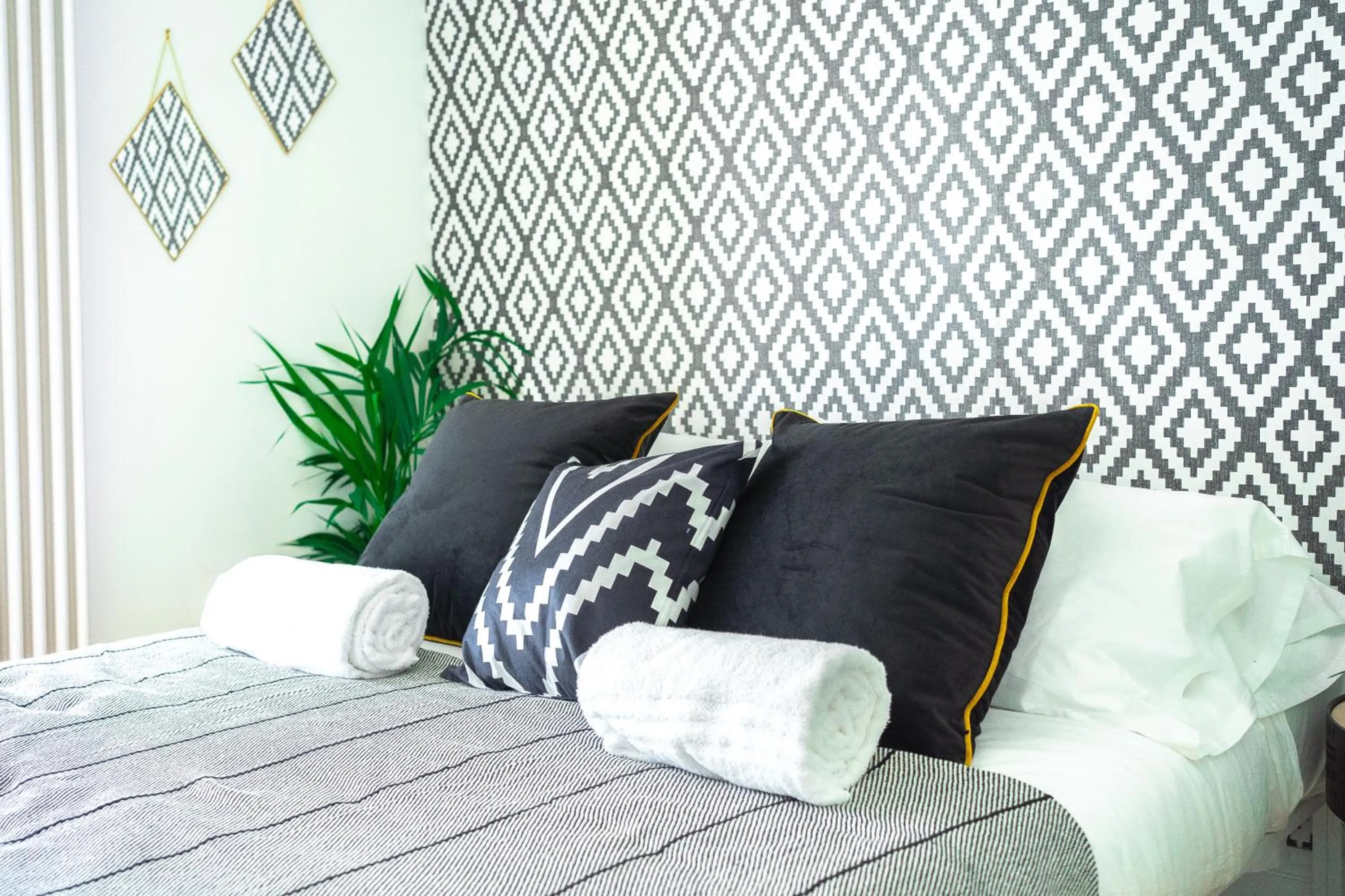 Bed in Saltwater Guest House