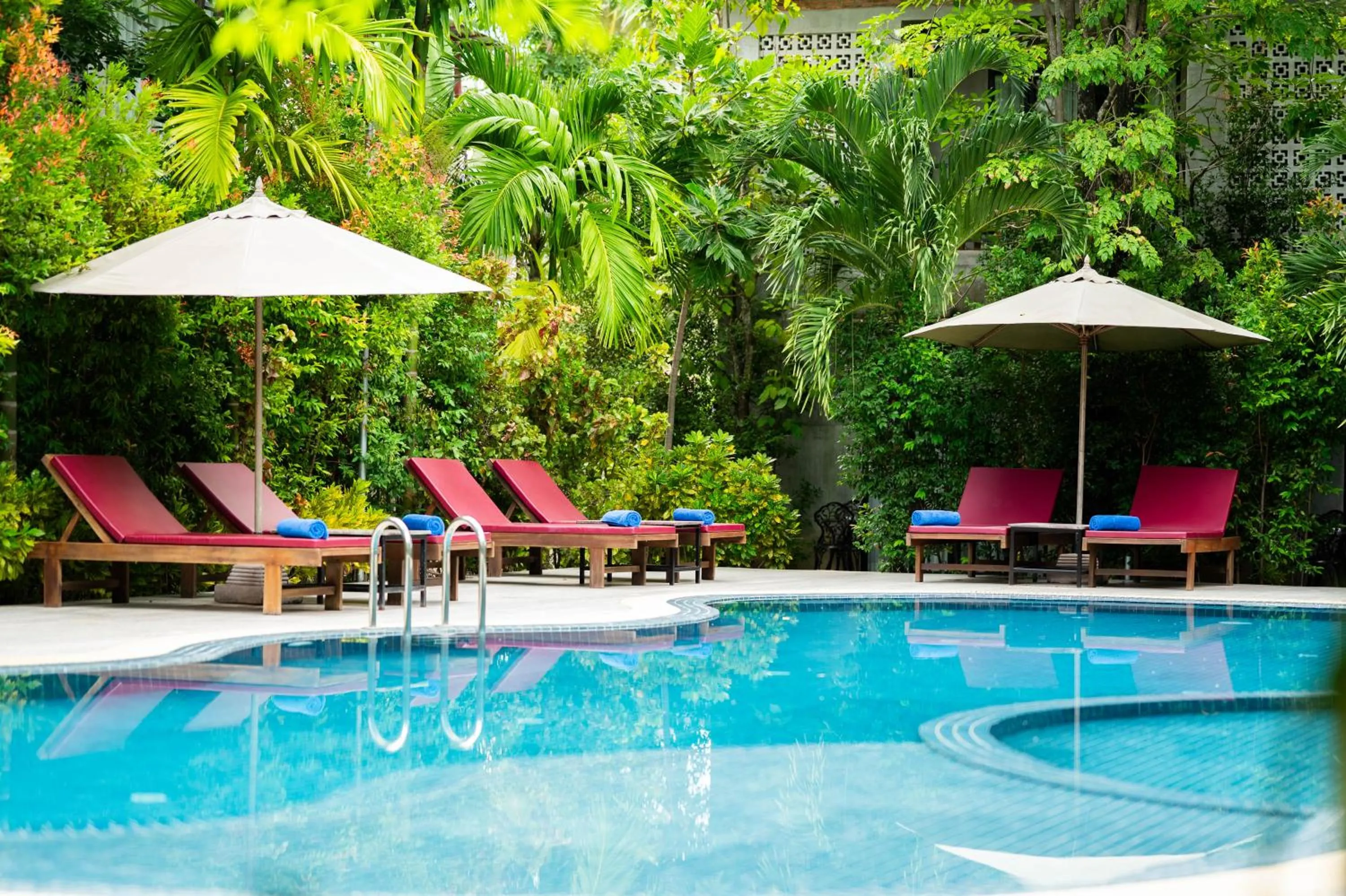 Garden view in Kampot Sweet Boutique