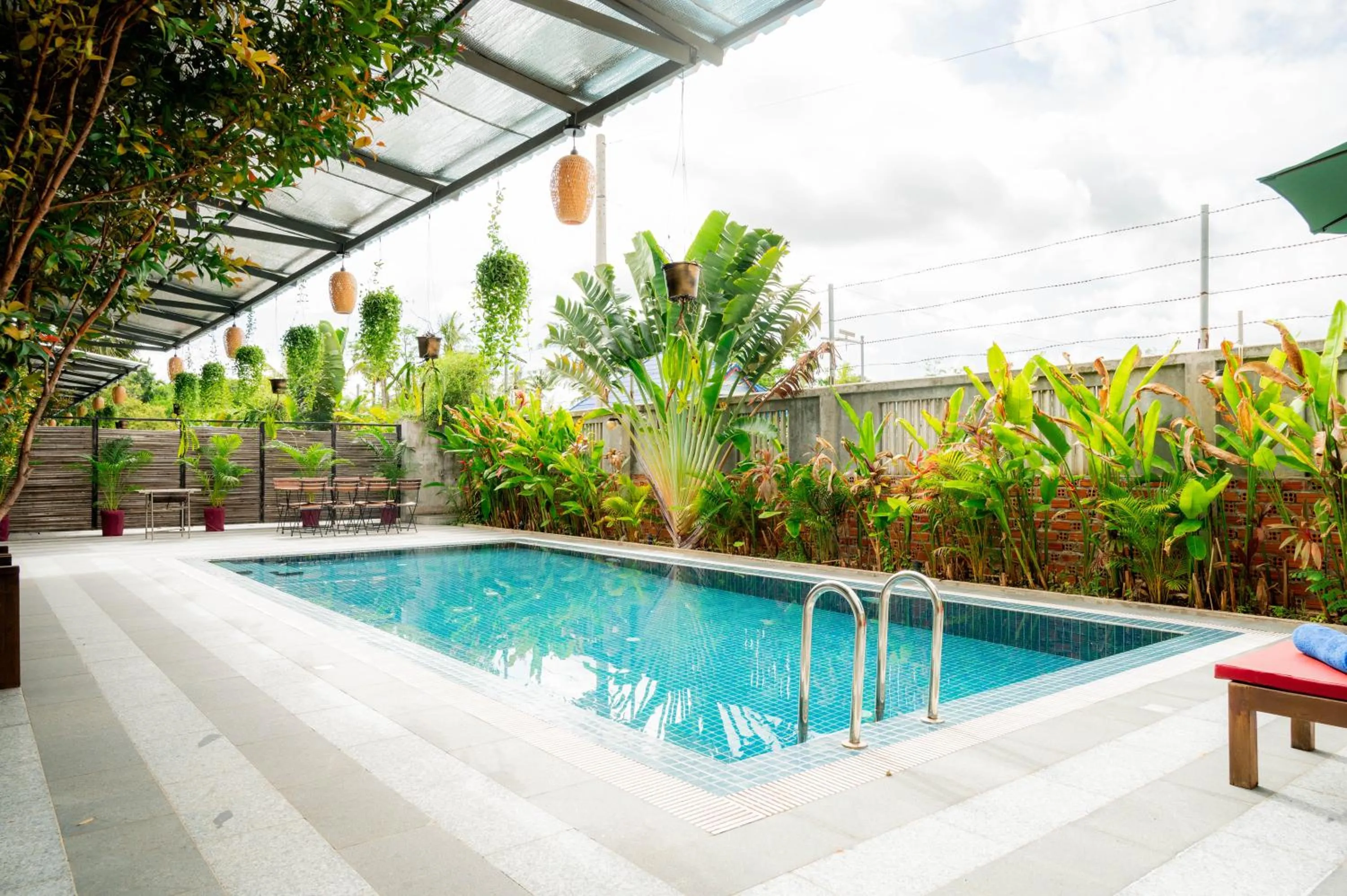 Garden view in Kampot Sweet Boutique