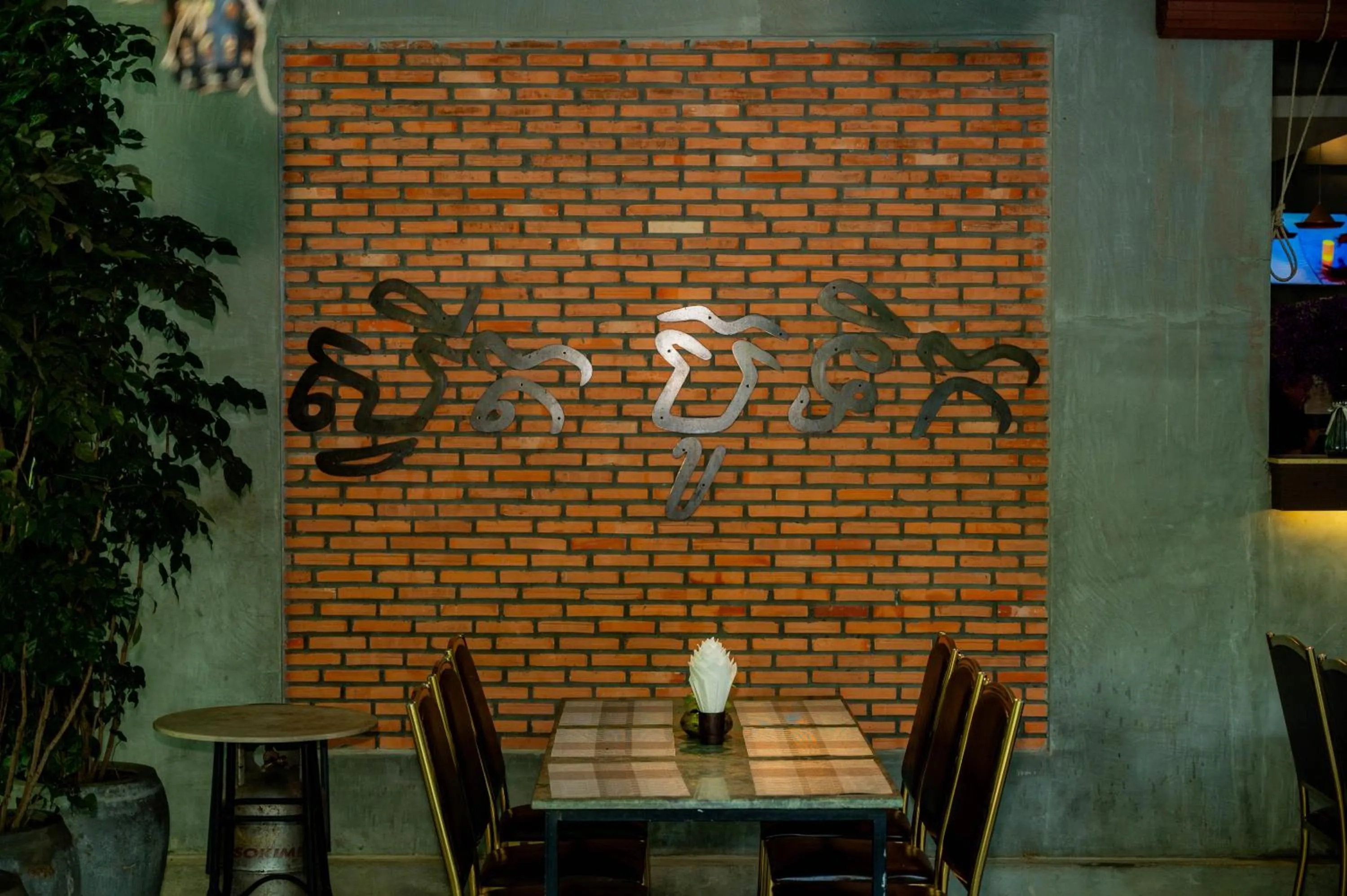 Dining area in Kampot Sweet Boutique