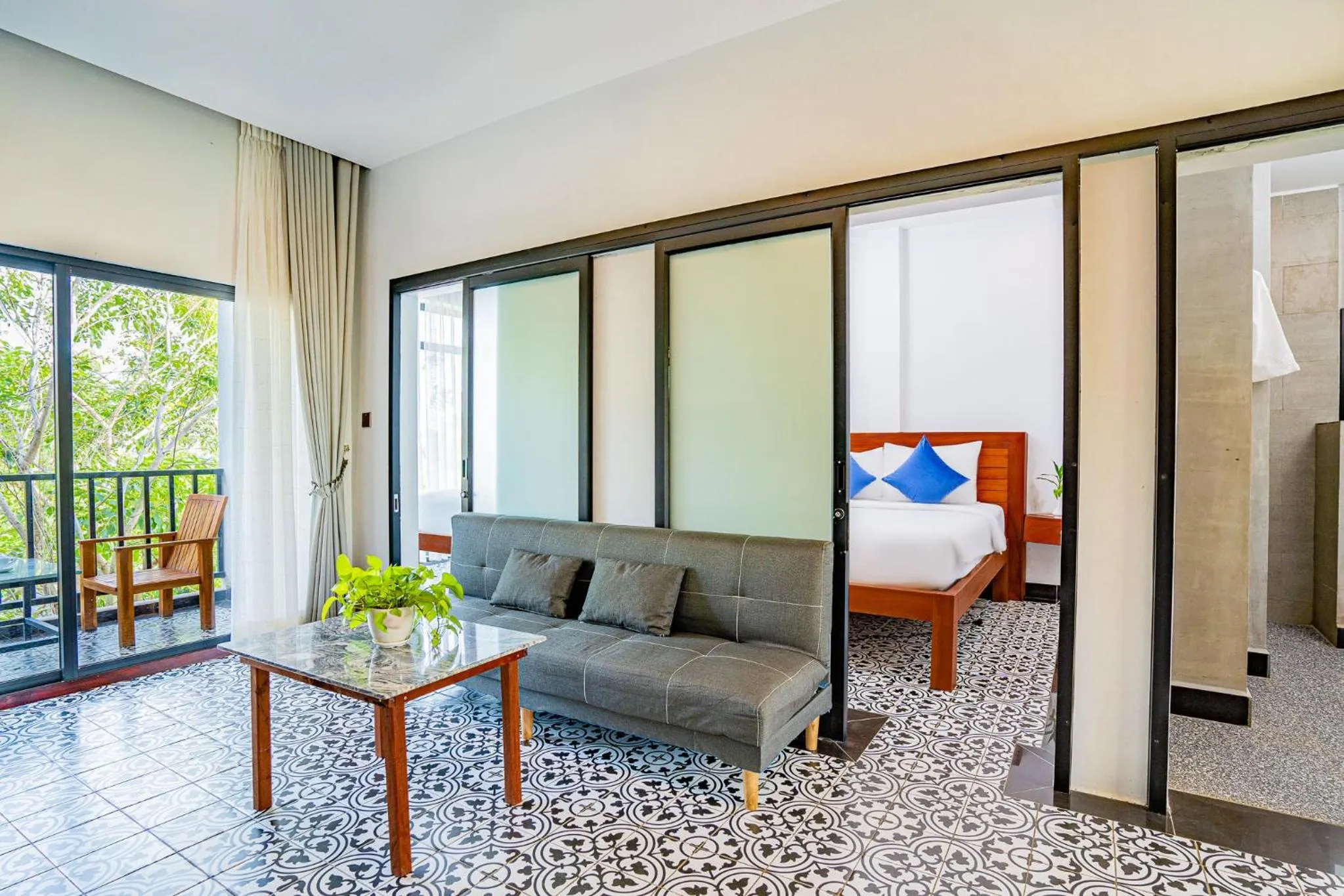 Bedroom, Bed in Kampot Sweet Boutique