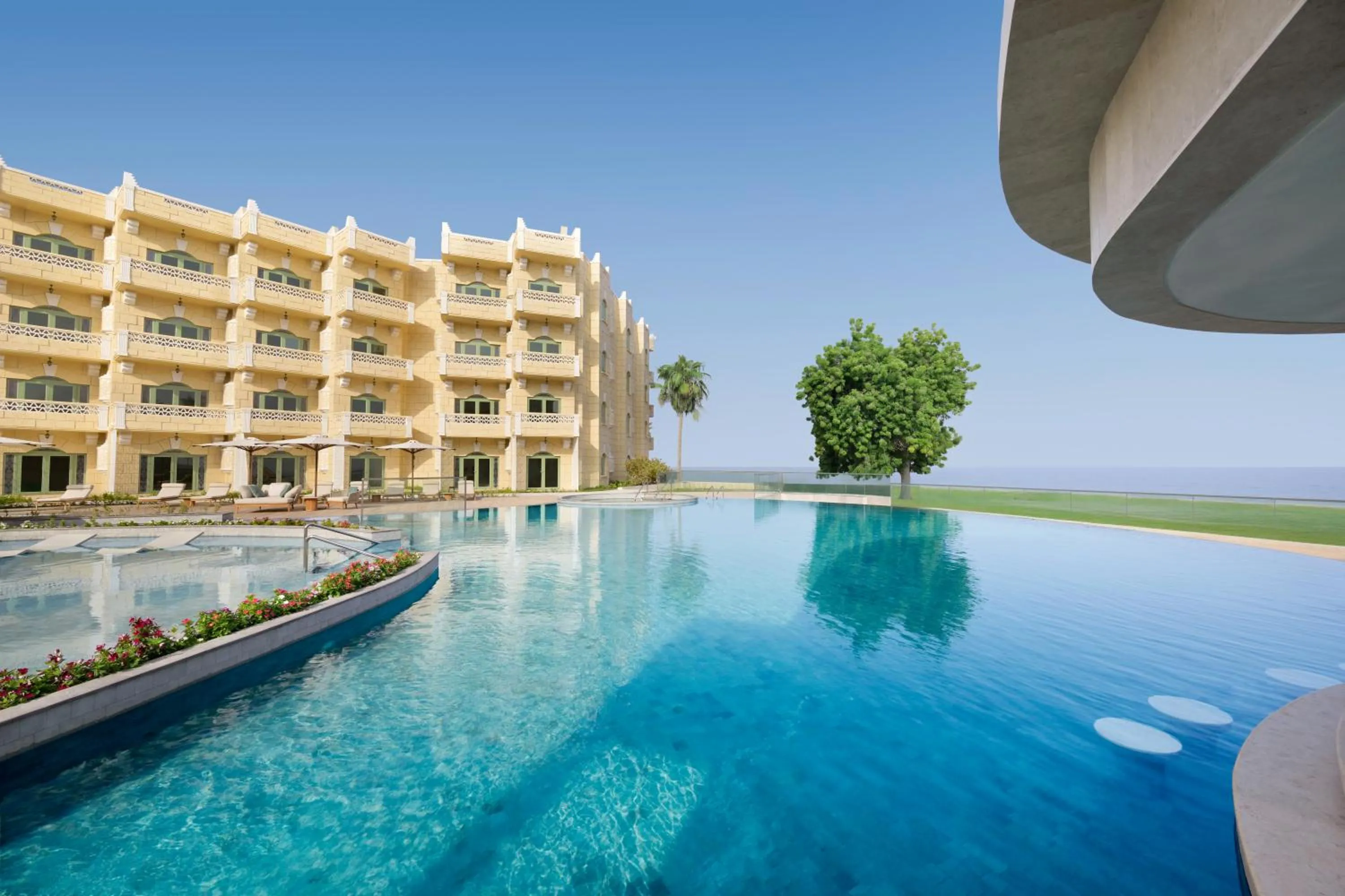 Pool view in Grand Hyatt Muscat
