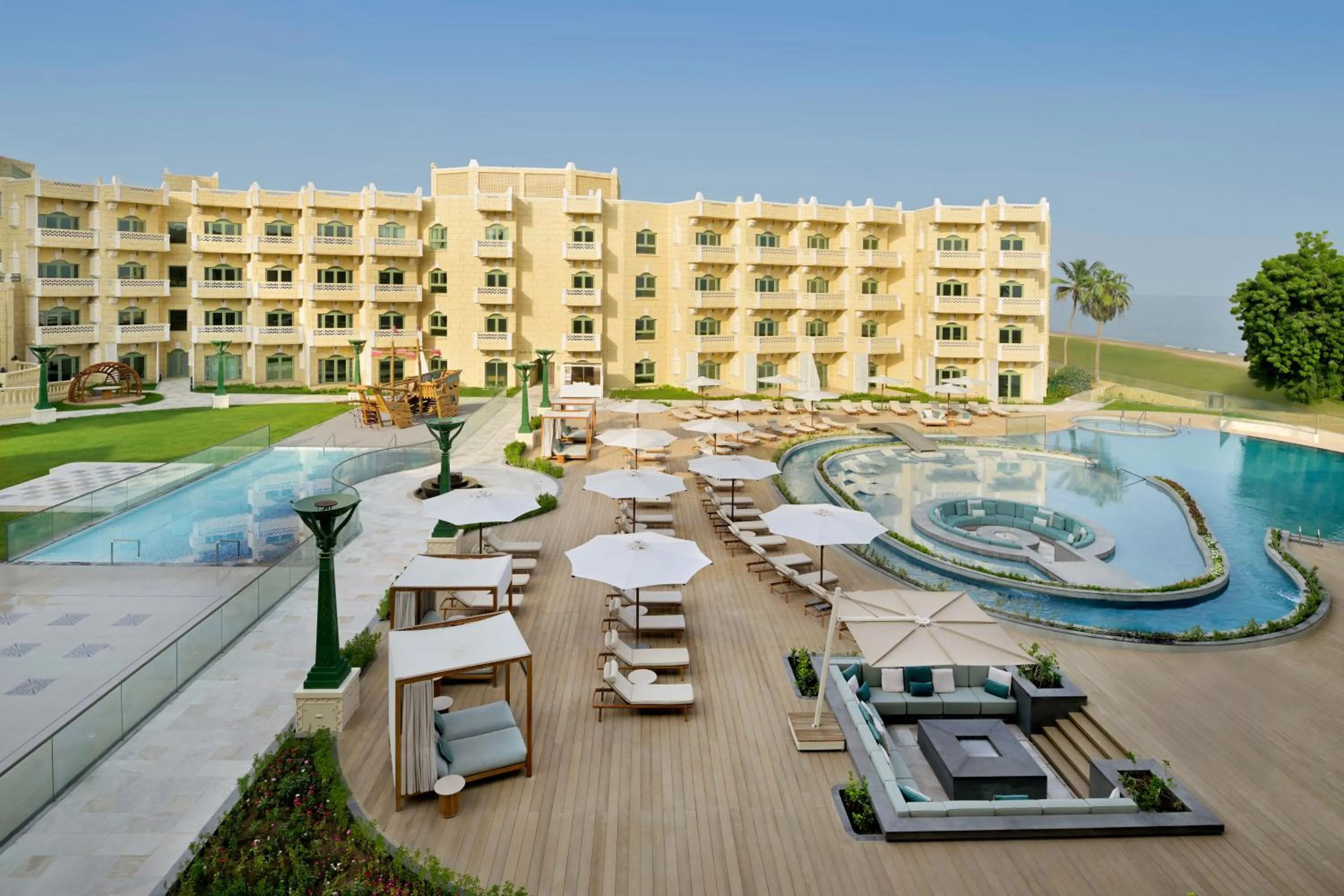 Pool view in Grand Hyatt Muscat