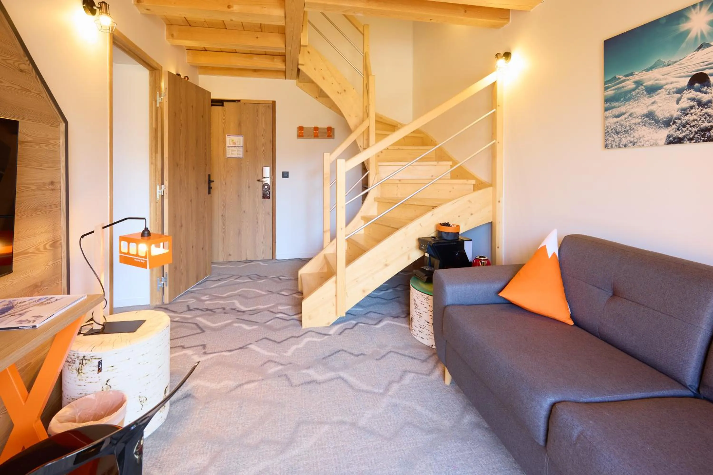 Seating area in Hotel Base Camp Lodge - Les 2 Alpes