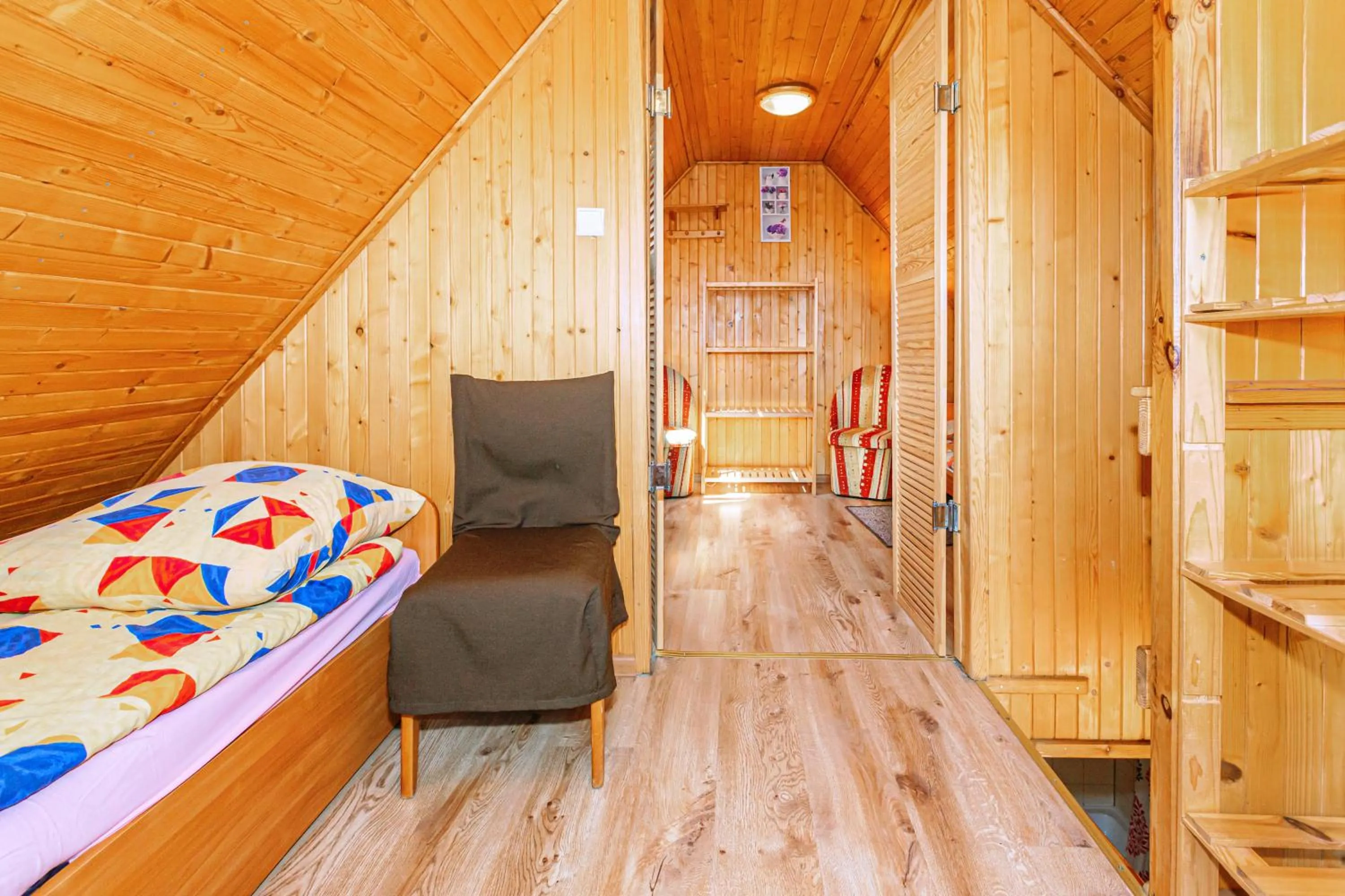 Bedroom, Bed in Domek letniskowy -Władysławowo