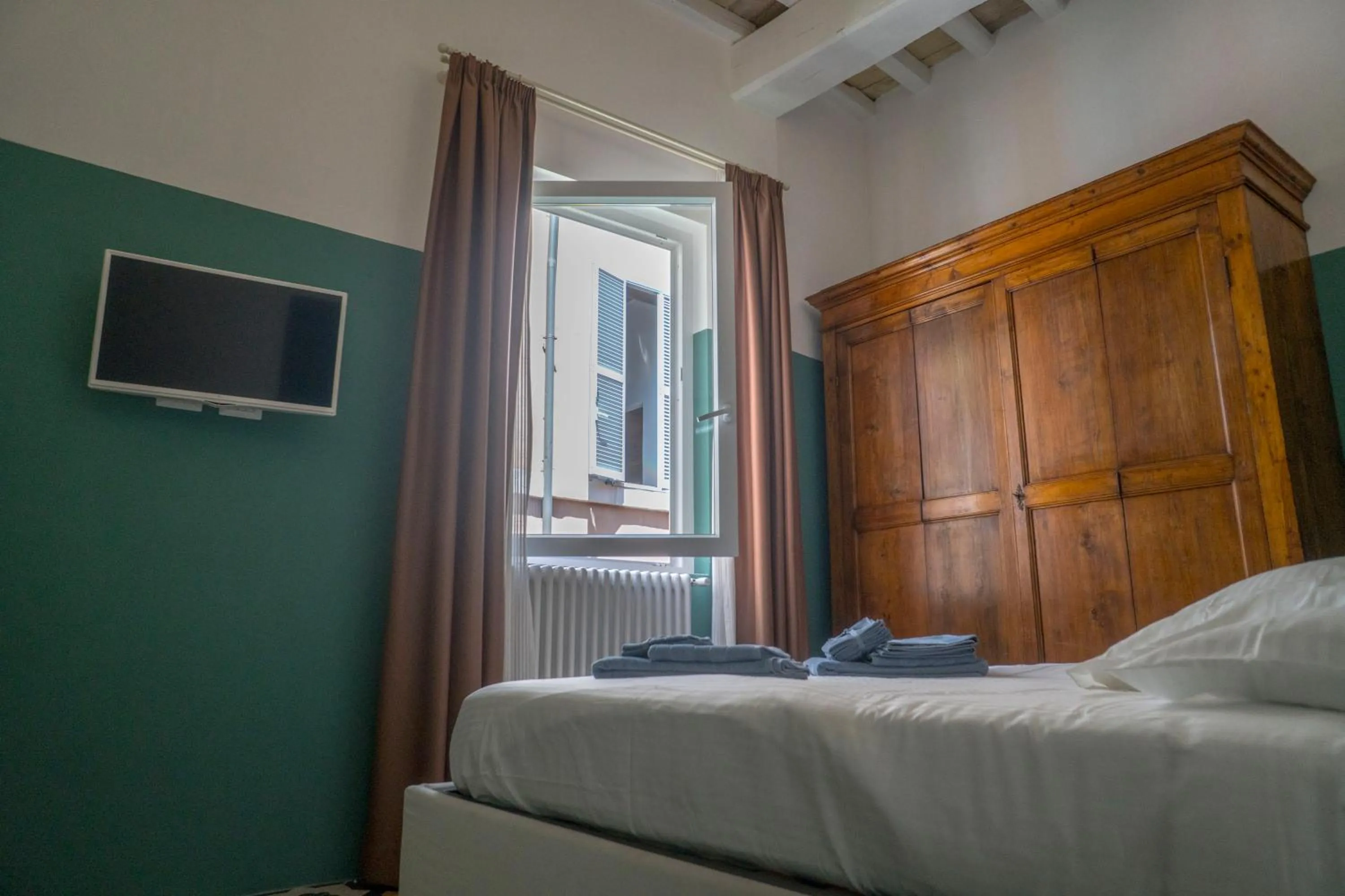 Bedroom, Bed in Navona Open Space Apartments