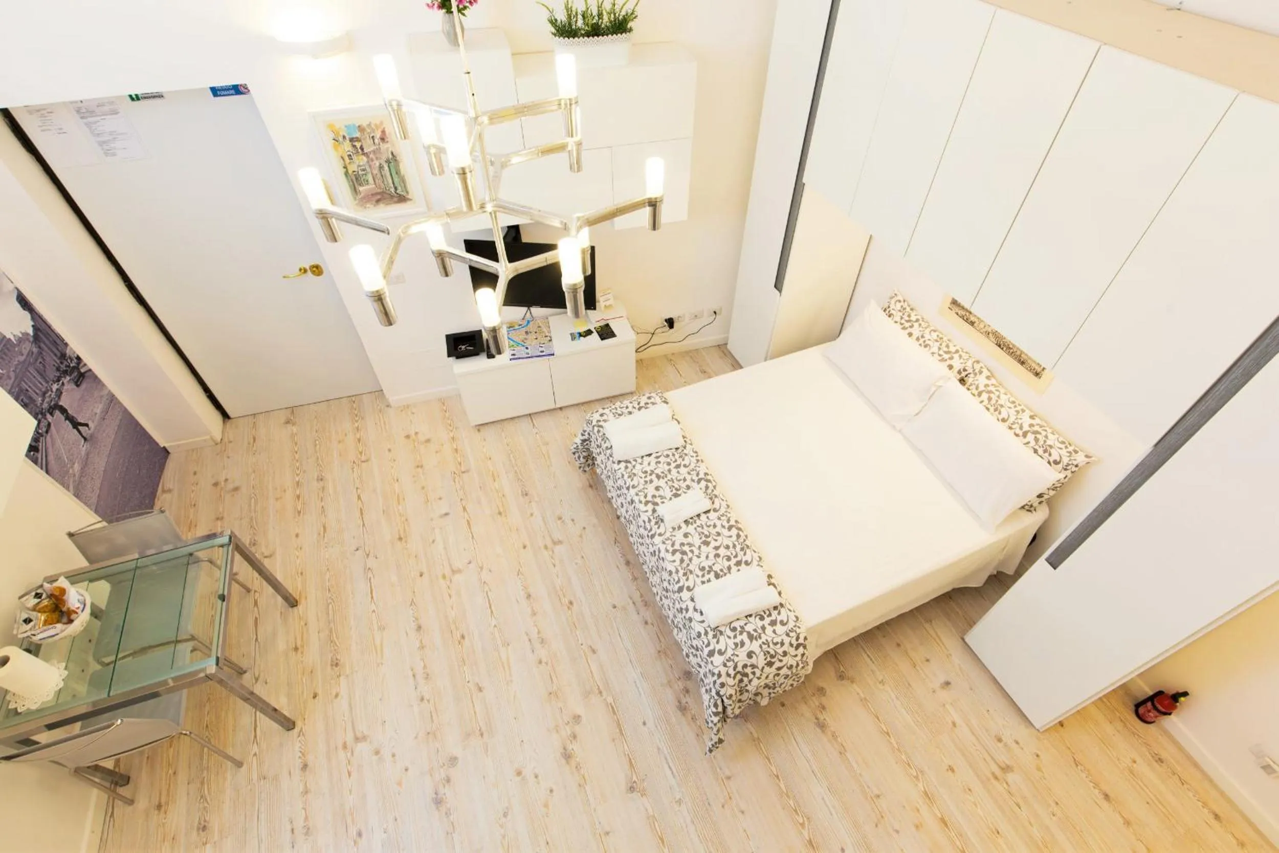 Bedroom, Bed in Navona Open Space Apartments