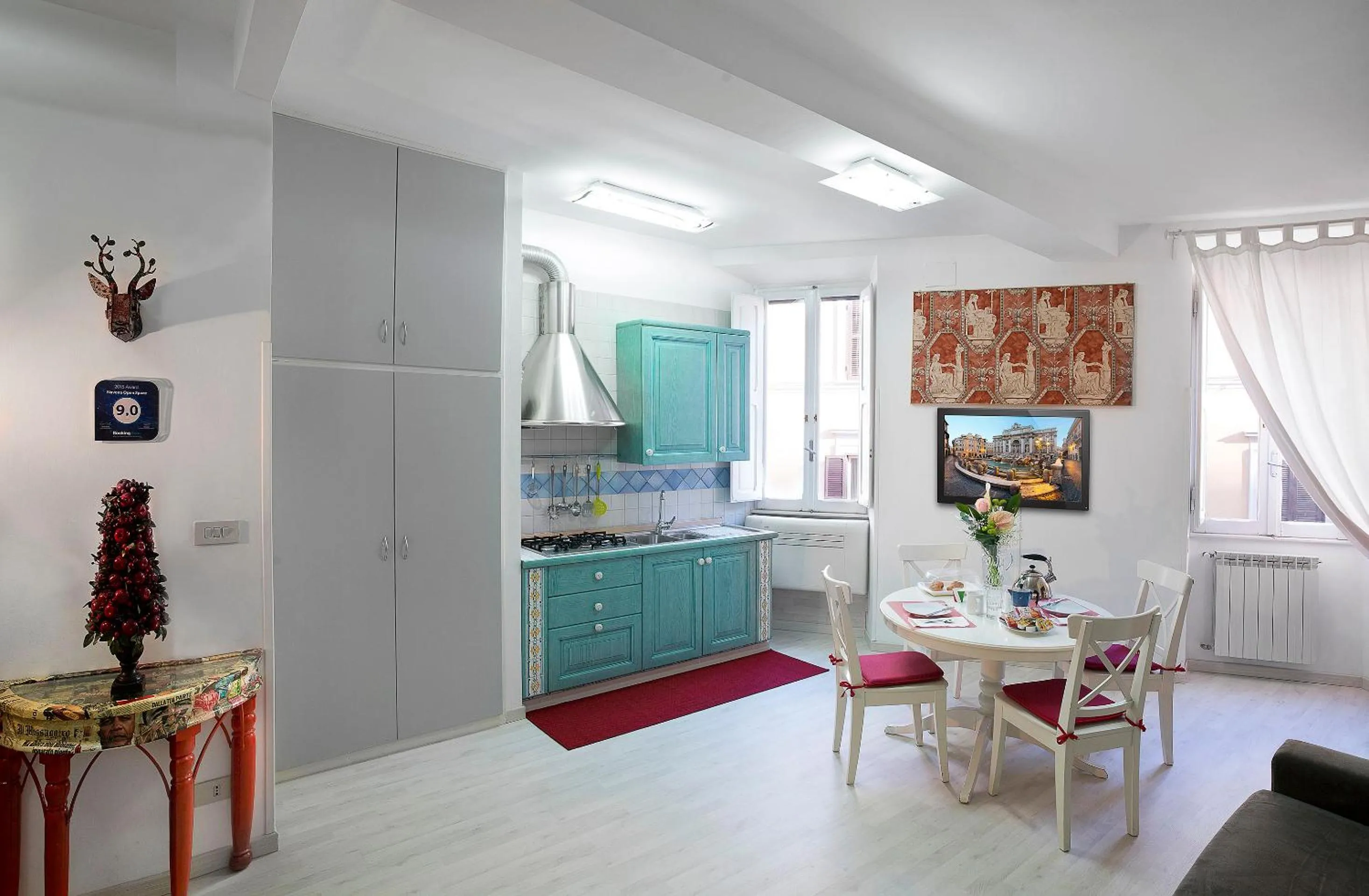 Kitchen or kitchenette in Navona Open Space Apartments
