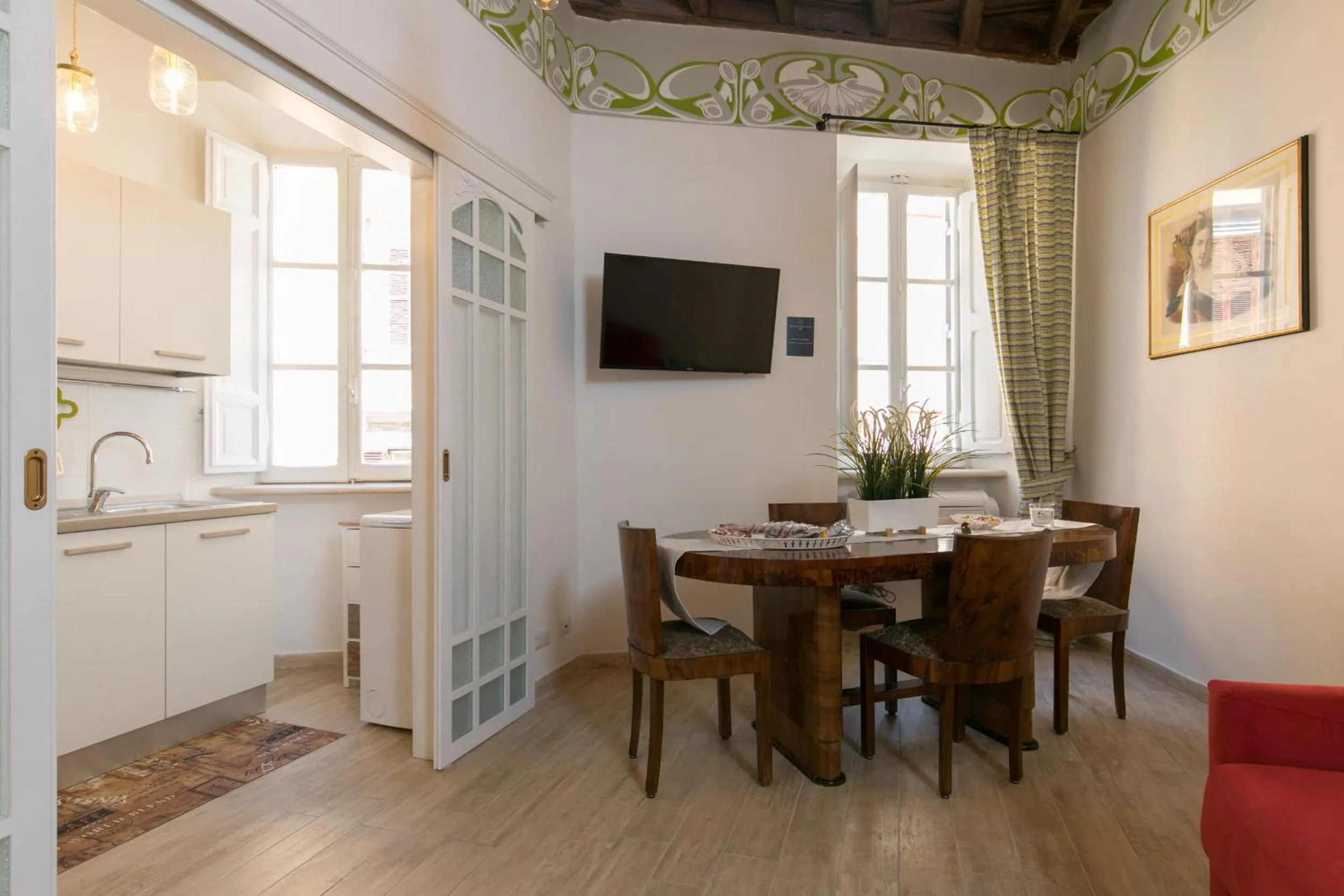 Kitchen or kitchenette in Navona Open Space Apartments