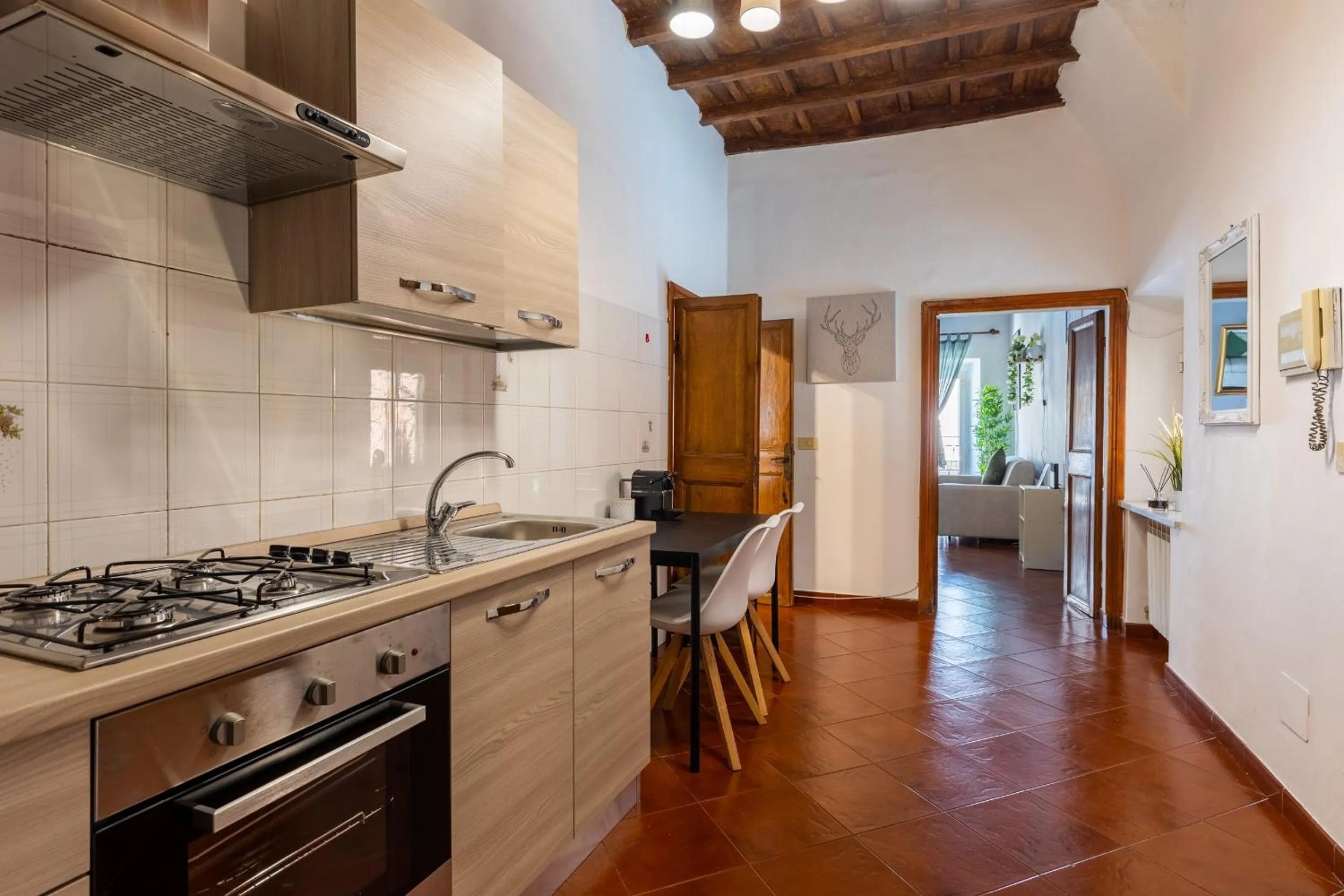 Kitchen or kitchenette in Navona Open Space Apartments