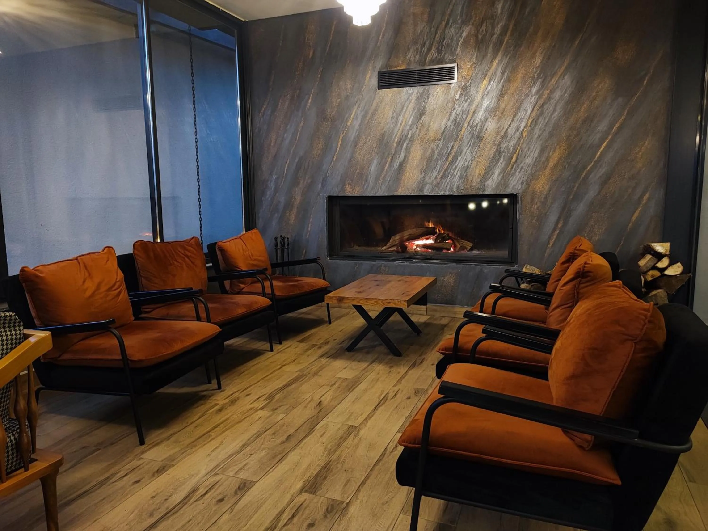 fireplace in Aileena Hotel & Villas