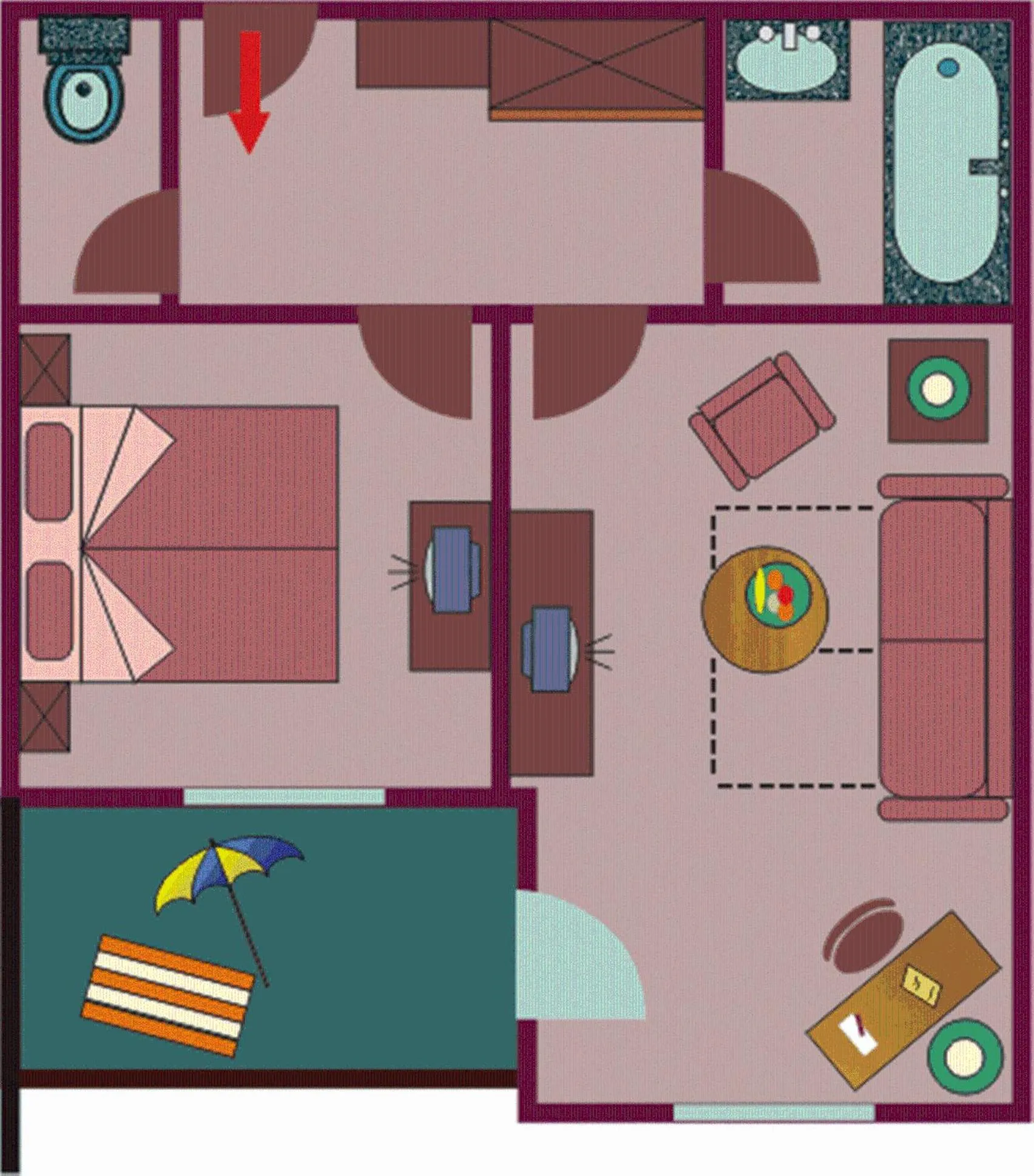 Floor plan in Landhotel Stofflerwirt