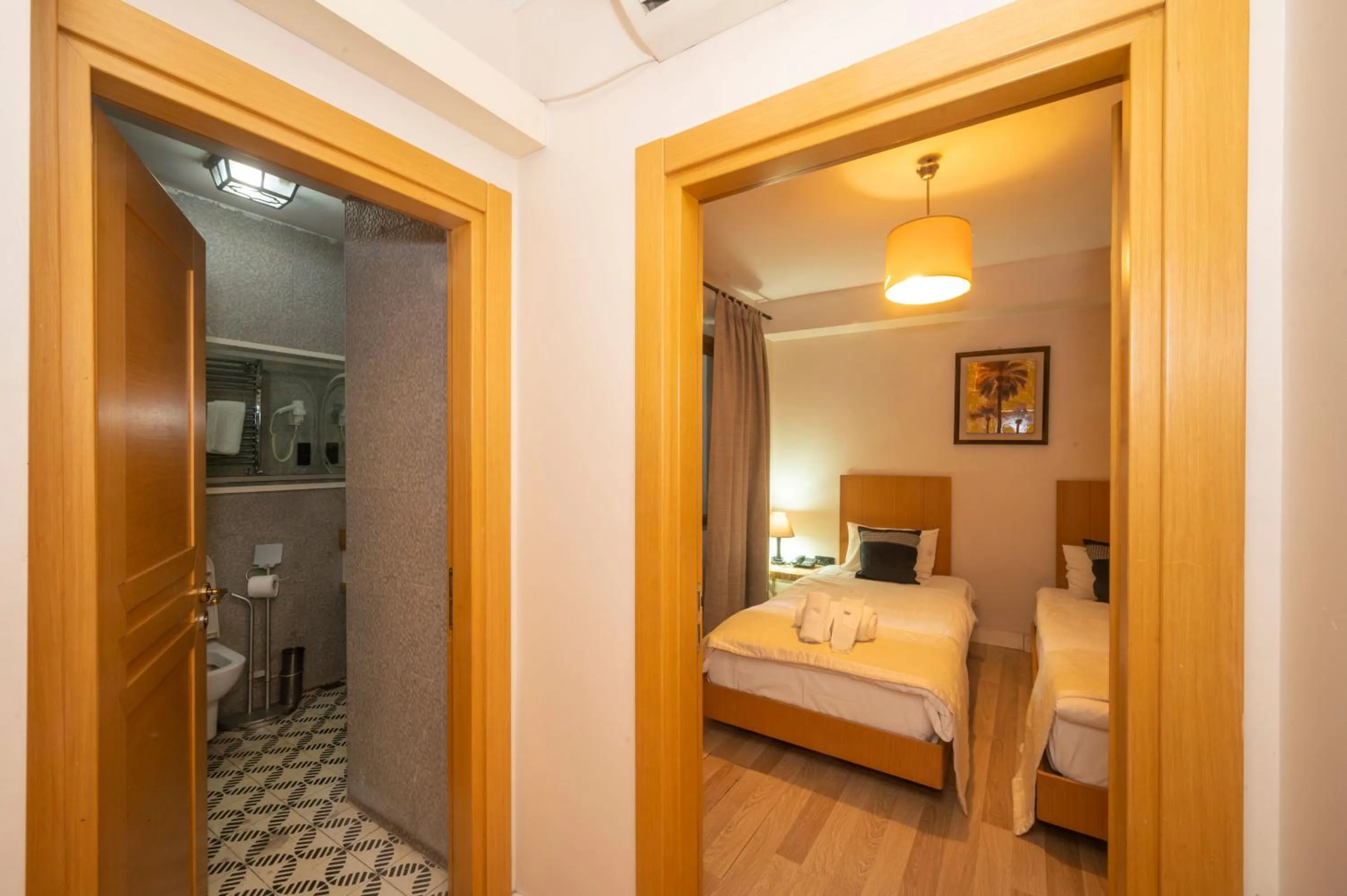 Bathroom, Bed in T-Loft Residence