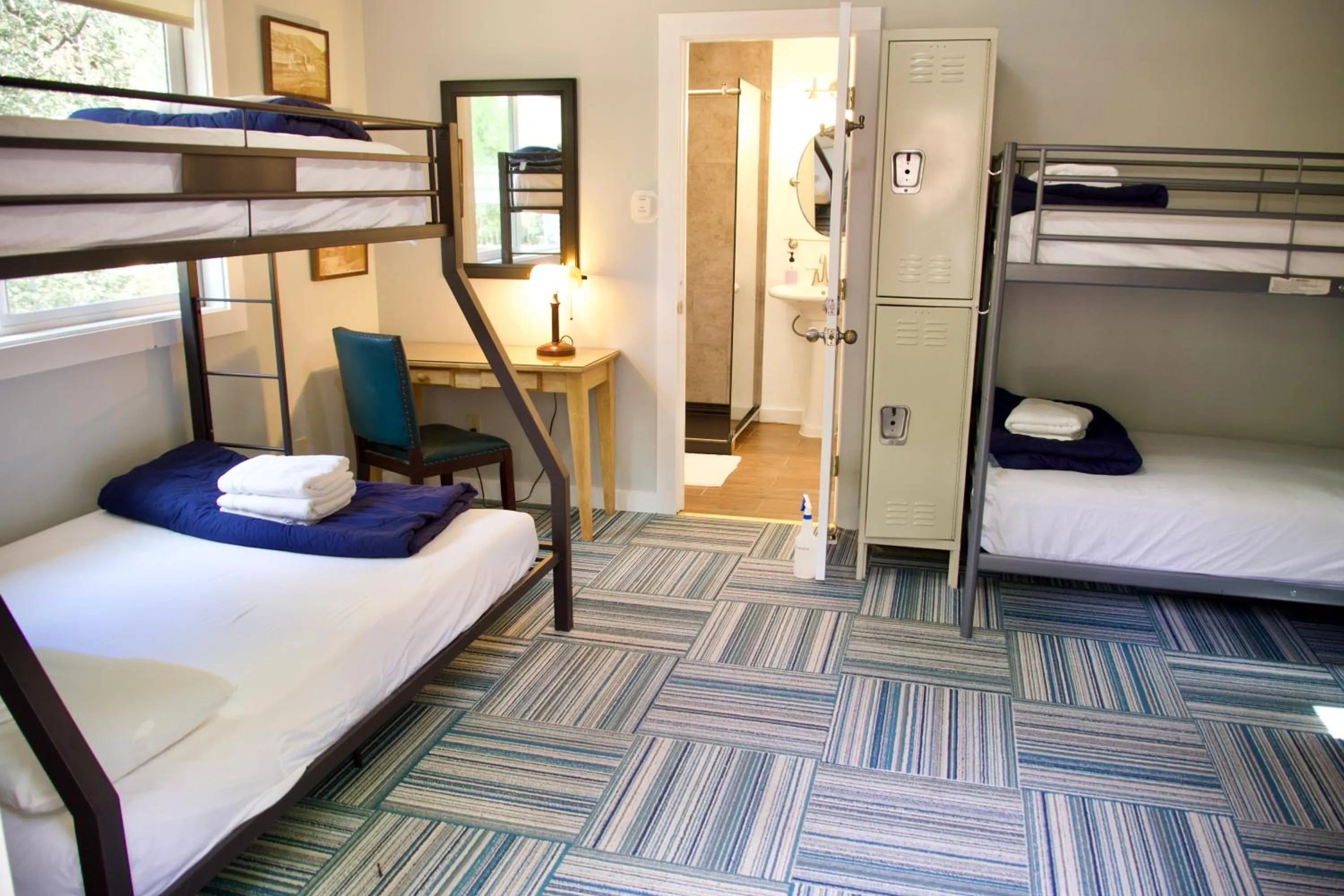 Bed in Yosemite Bug Rustic Mountain Resort