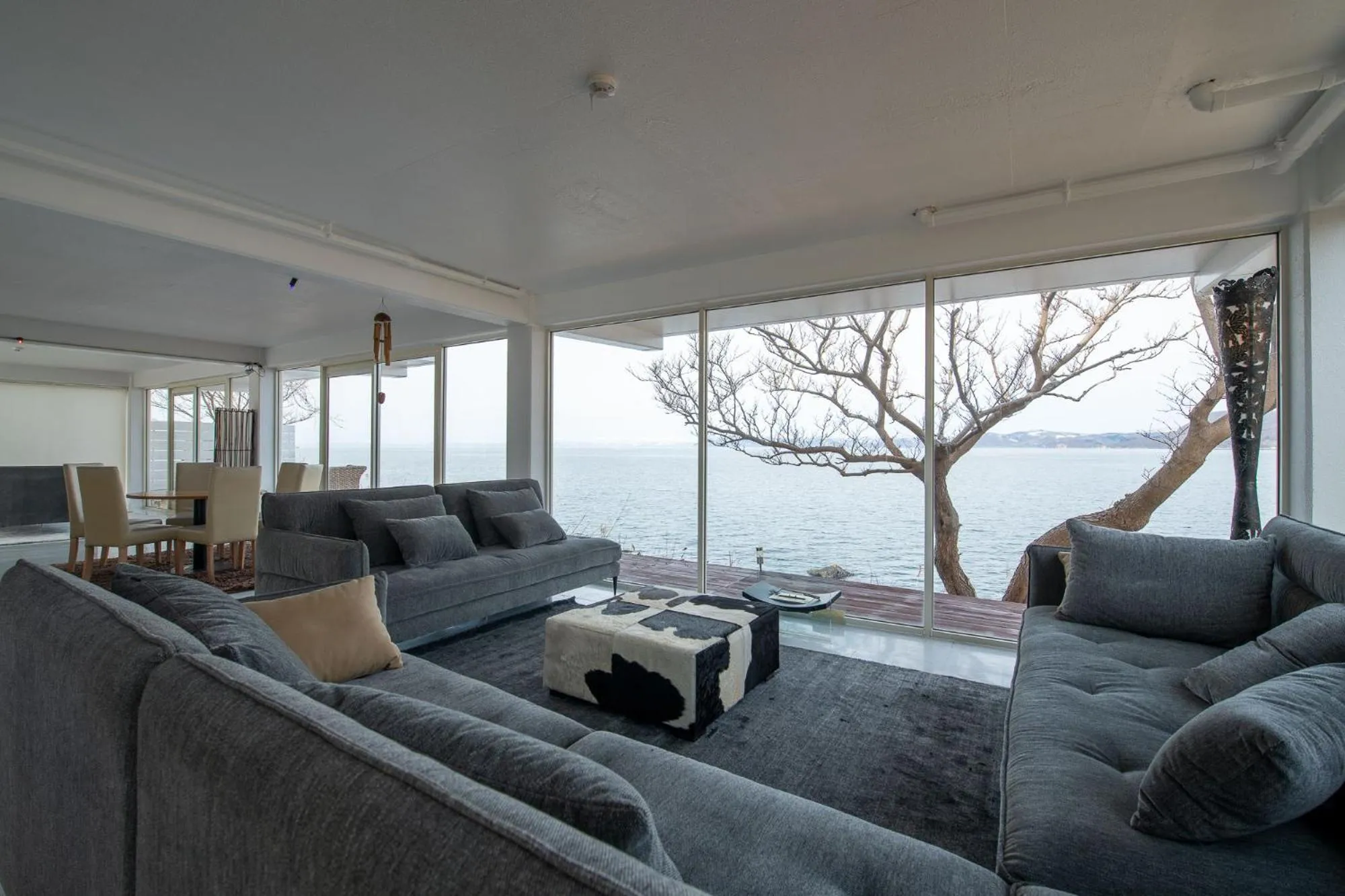 Sea view in Sea Side House Toya