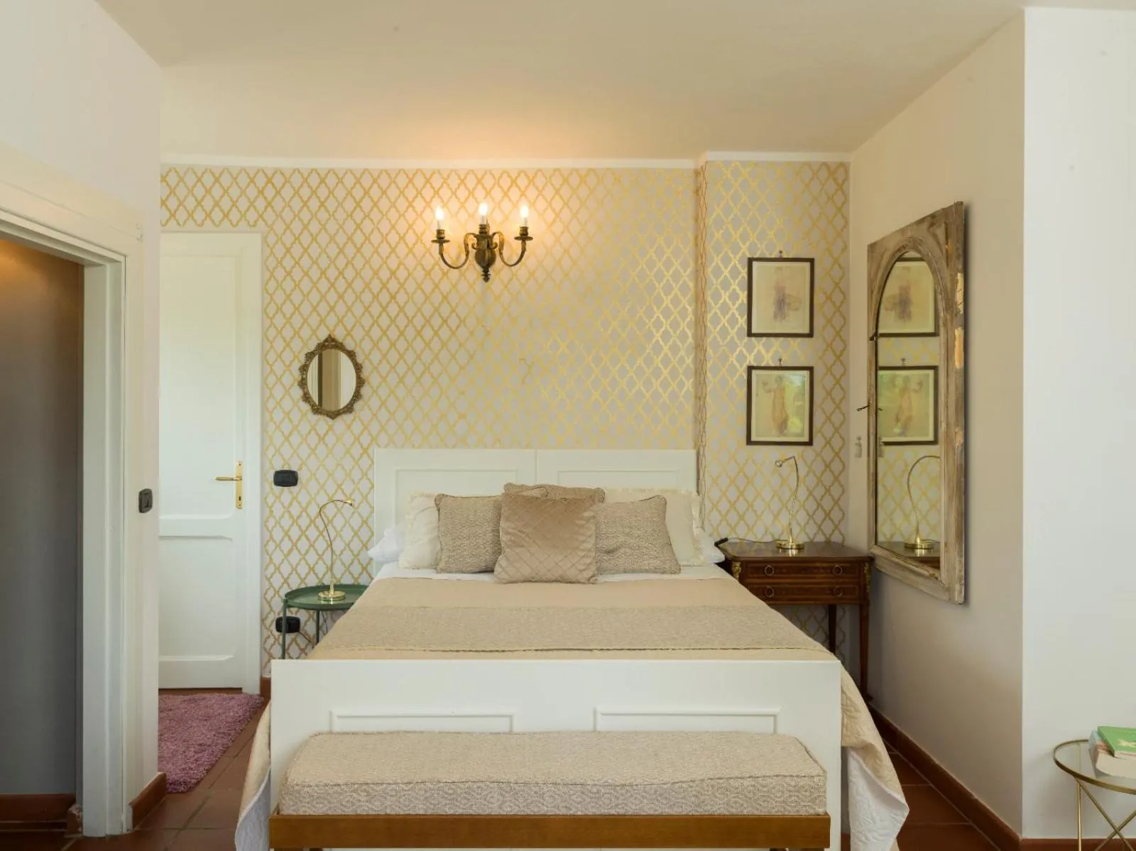 Bed in L'Olivo Country Resort & SPA