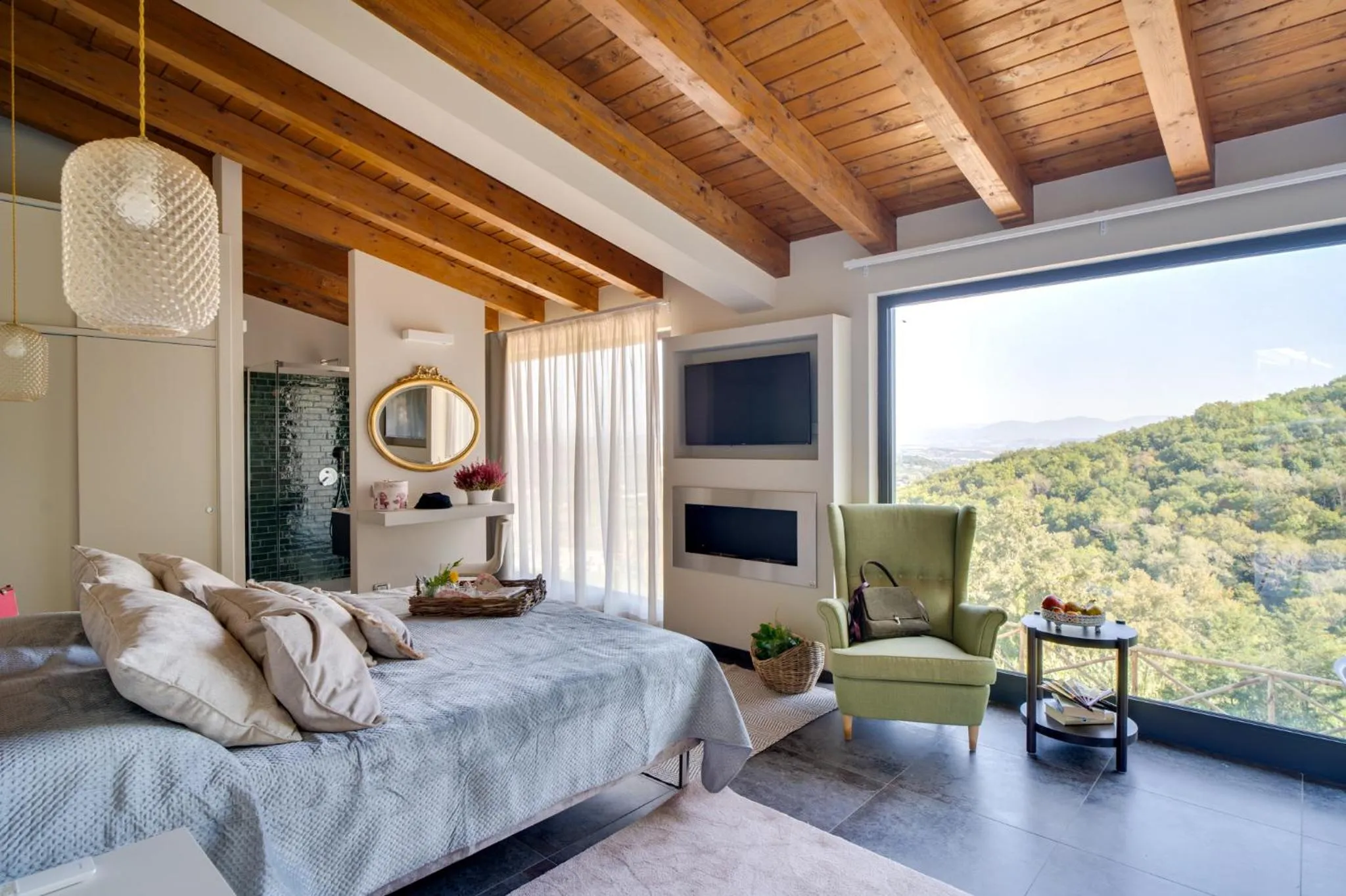 Bed in L'Olivo Country Resort & SPA