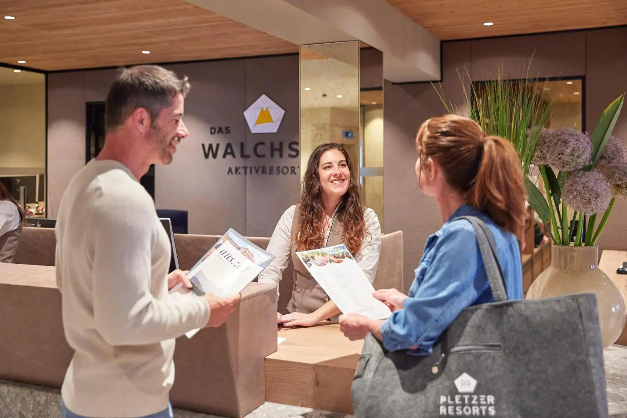 Lobby or reception in Das Walchsee Resort Lobby or reception in Das Walchsee Resort