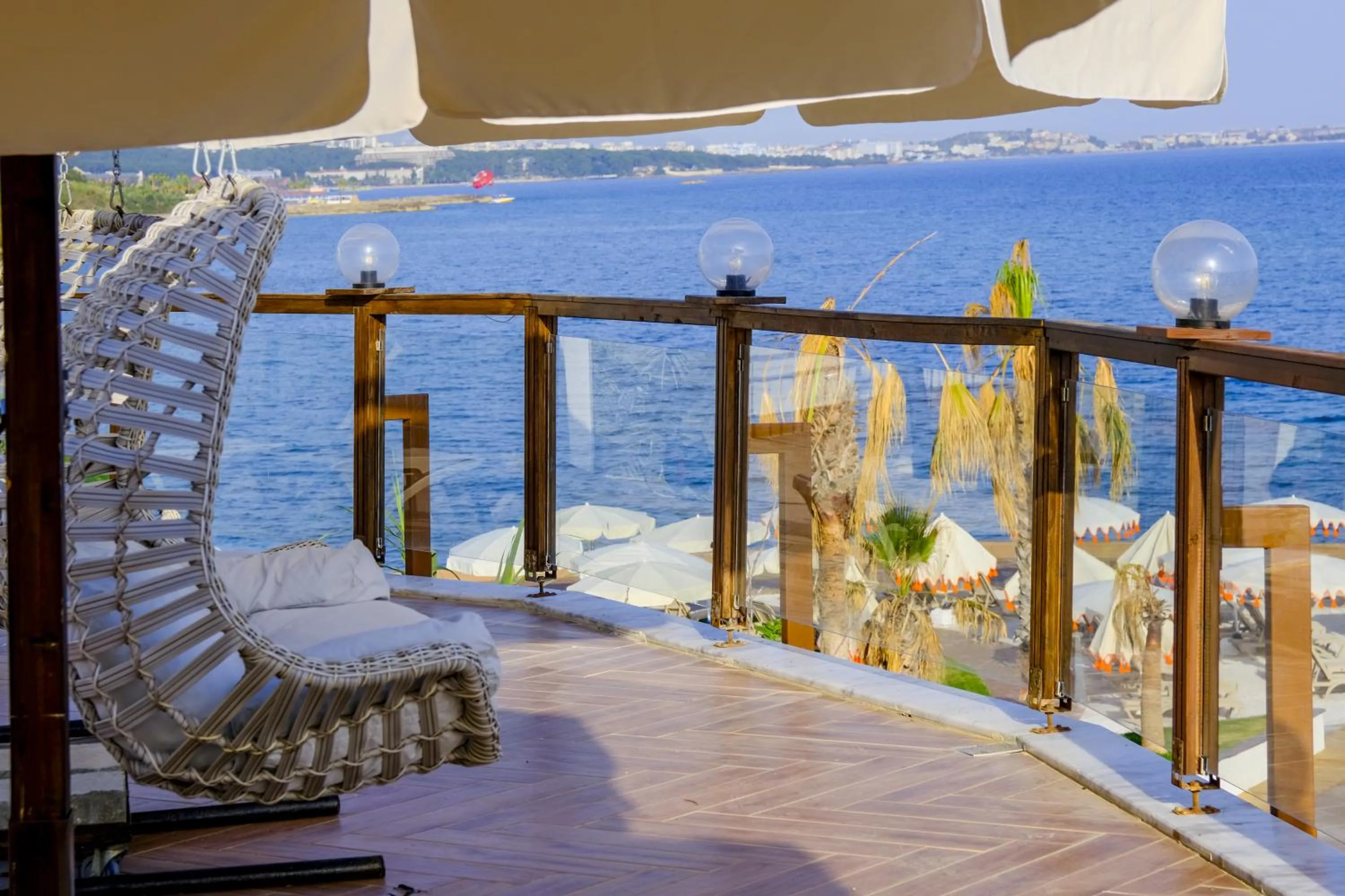 Patio in Feniks Priority Hotel -All Inclusive