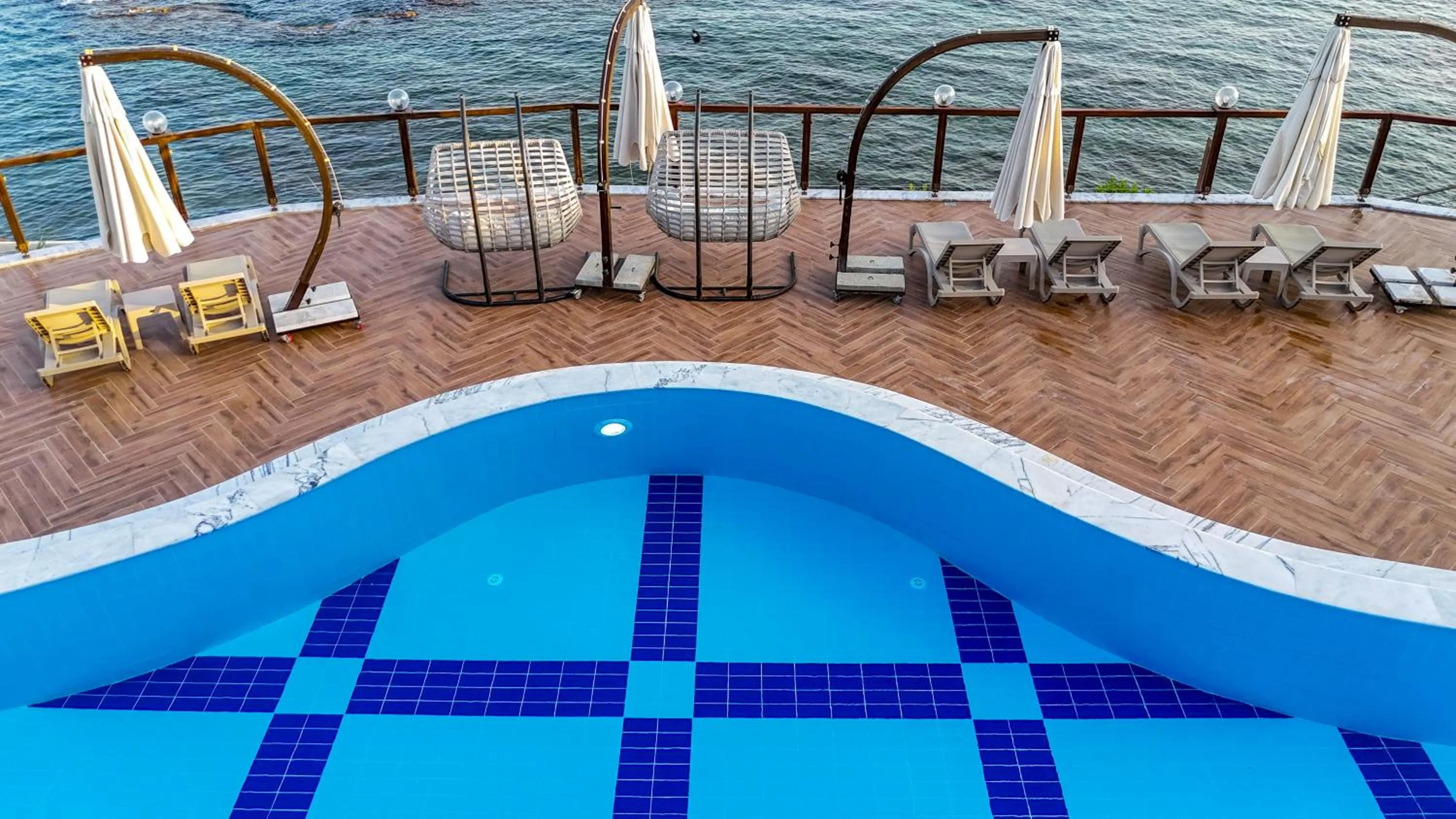 Patio in Feniks Priority Hotel -All Inclusive