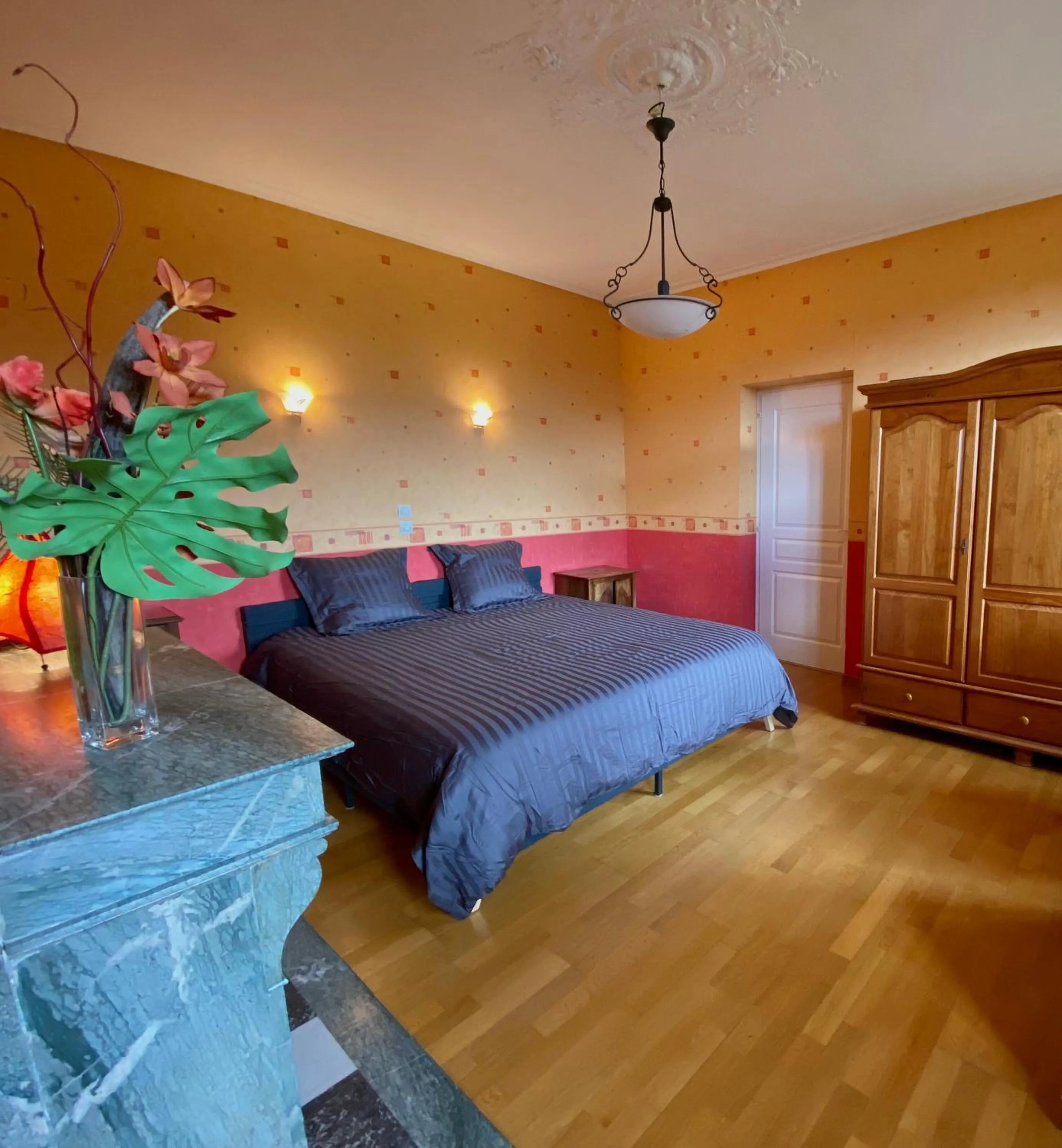 Bed in Maison de Campagne Sainte Barbe
