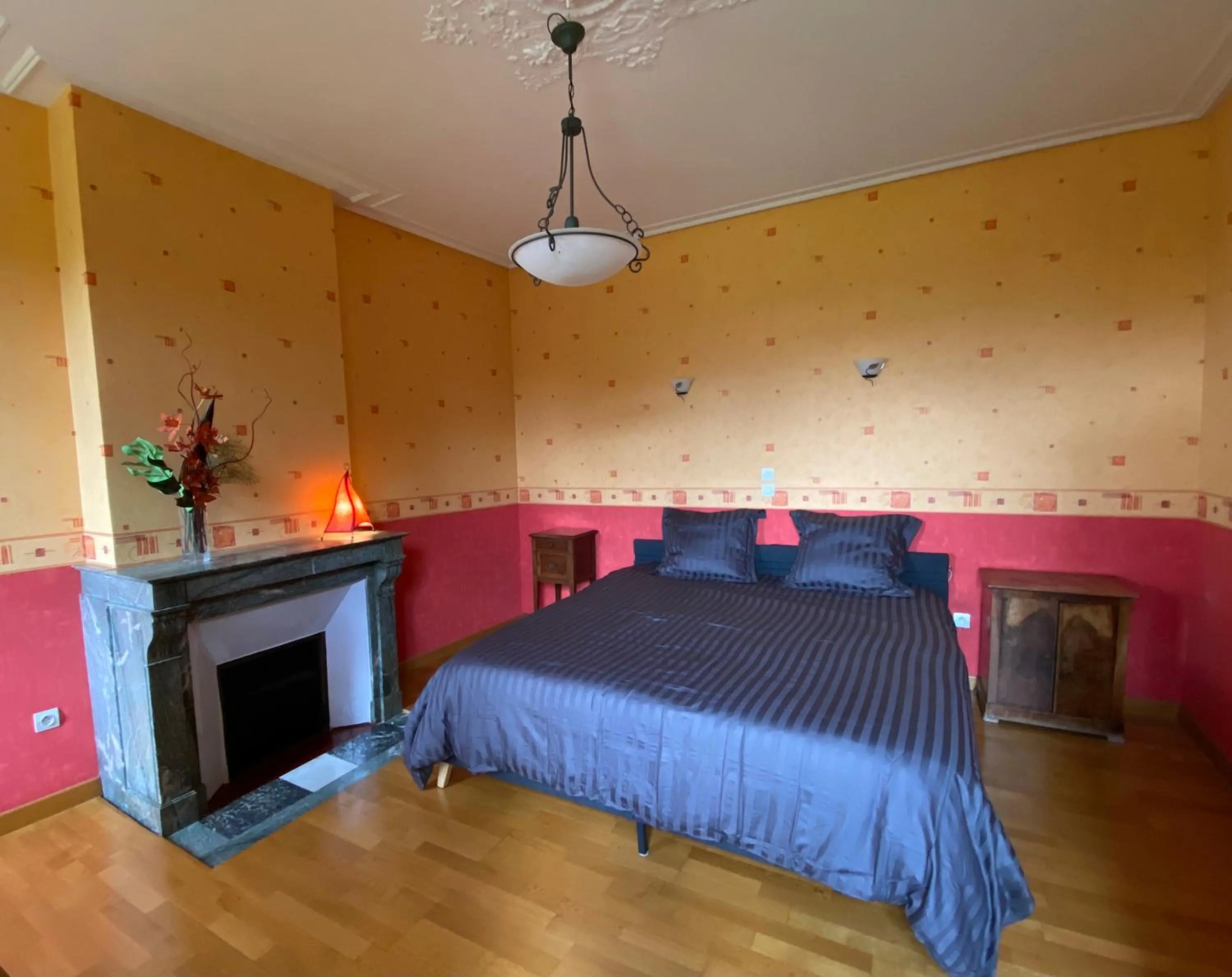 Bed in Maison de Campagne Sainte Barbe