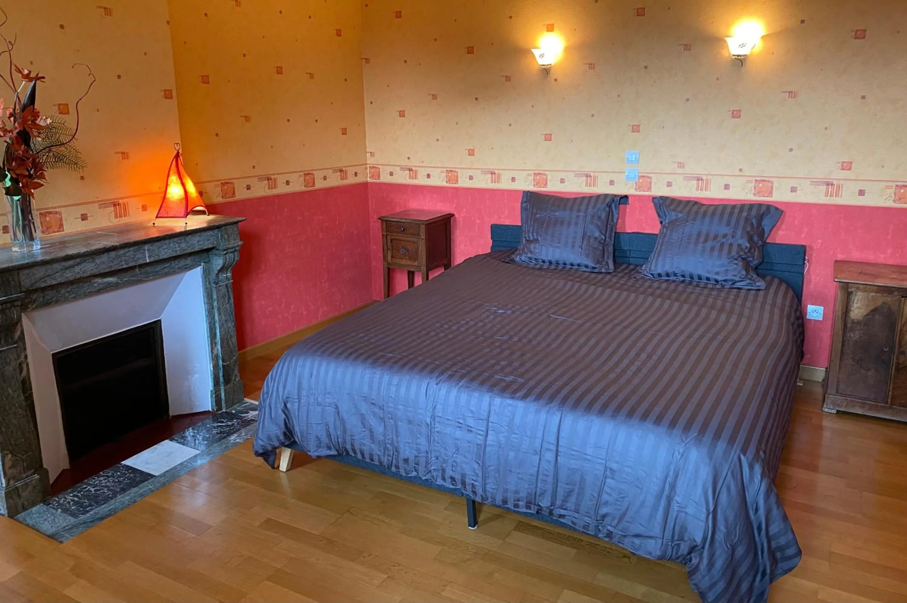 Bed in Maison de Campagne Sainte Barbe
