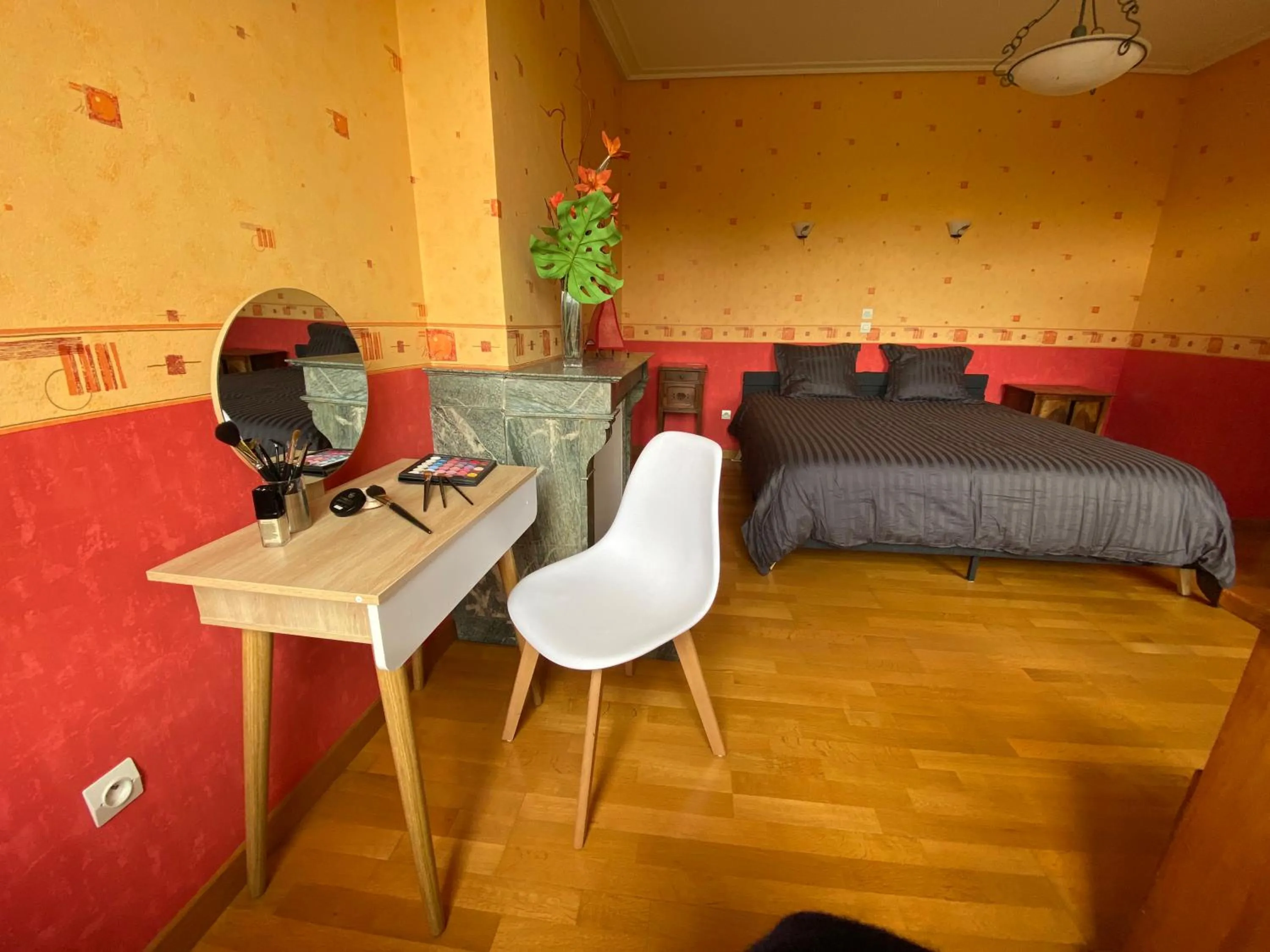 Bed in Maison de Campagne Sainte Barbe