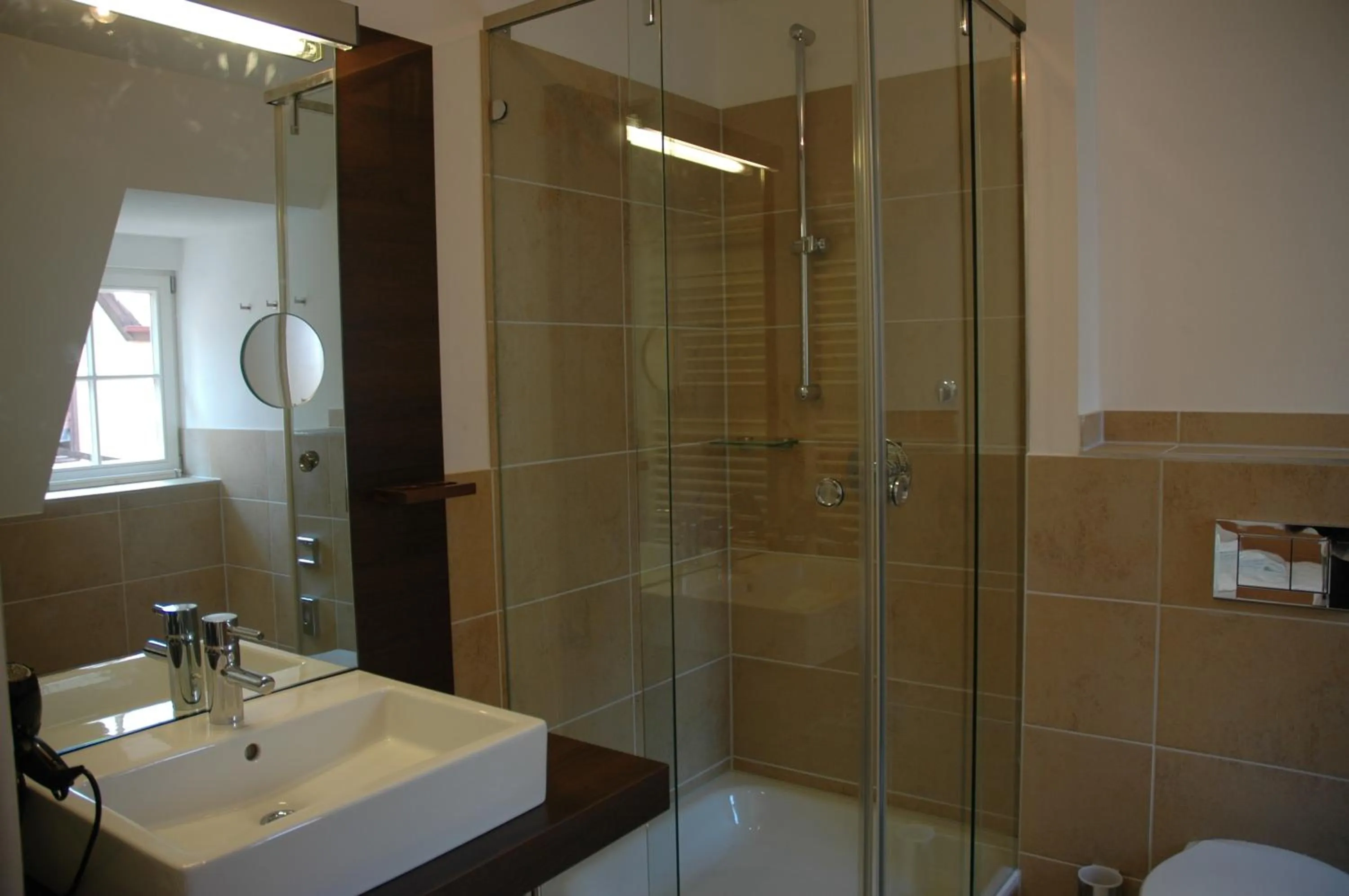 Bathroom in hezelhof hotel