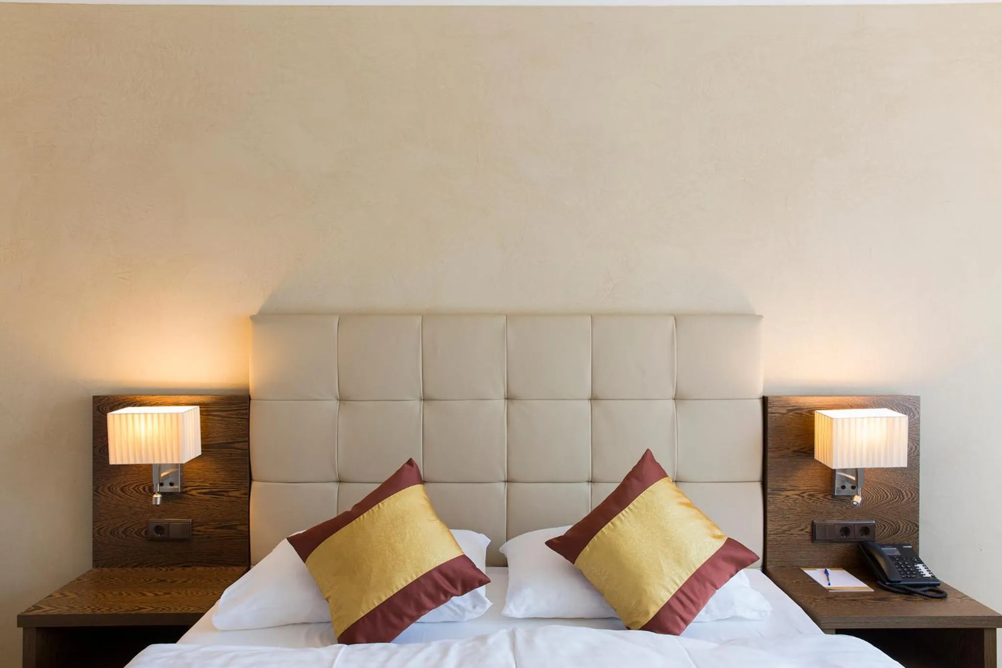 Decorative detail, Bed in Hotel Sacher Baden